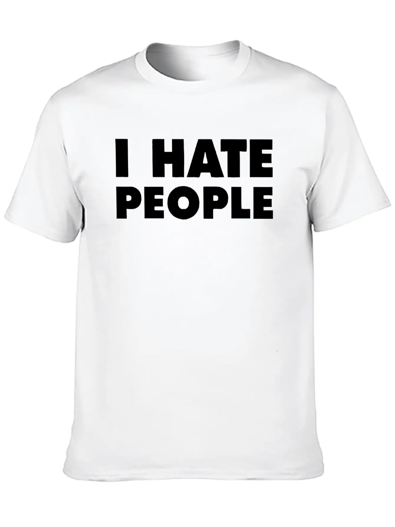 I Hate People Breathable Soft Cotton T-Shirt – Timeless Casual Look