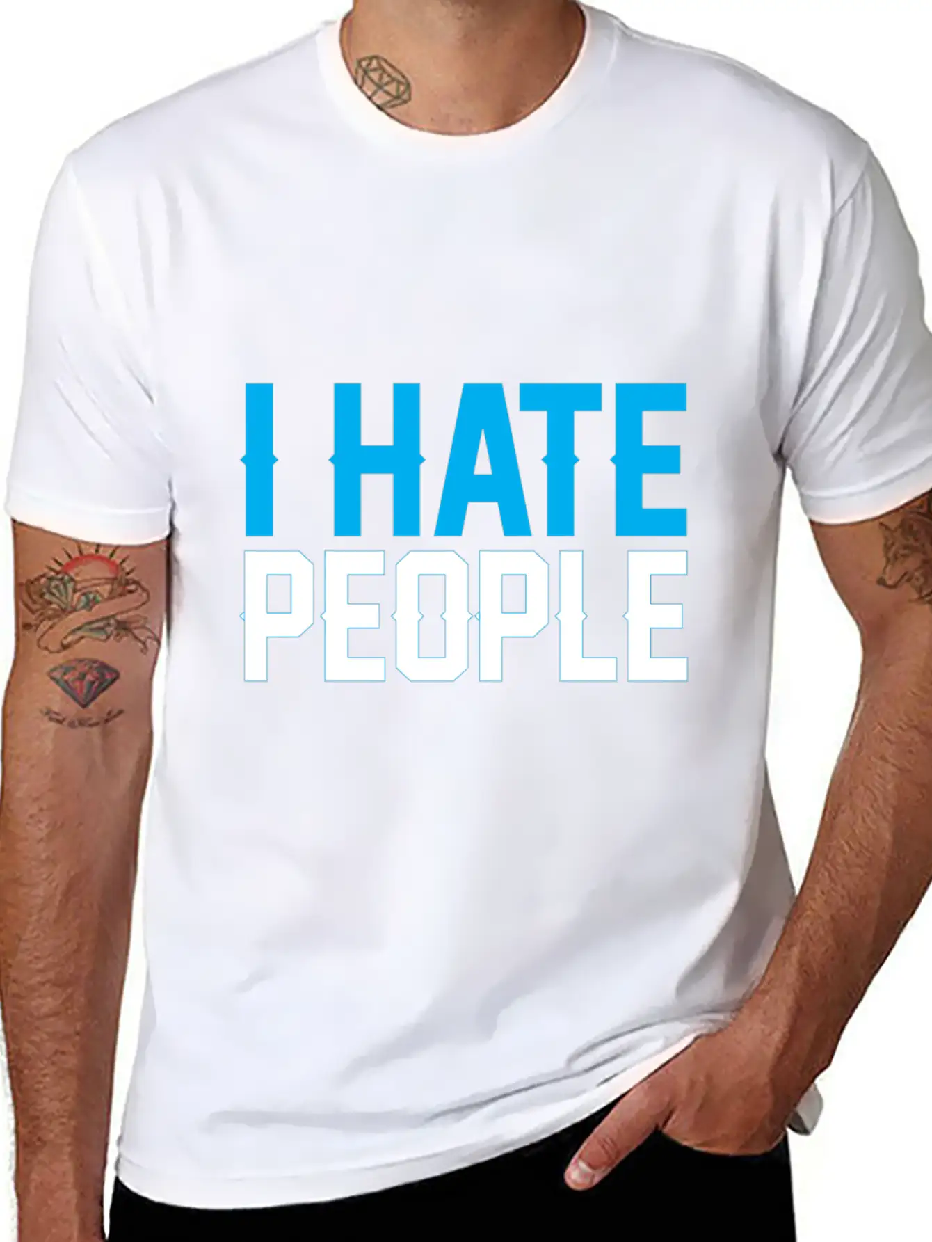 I Hate People Unisex Casual T-Shirt – Clean Design For Daily Comfort