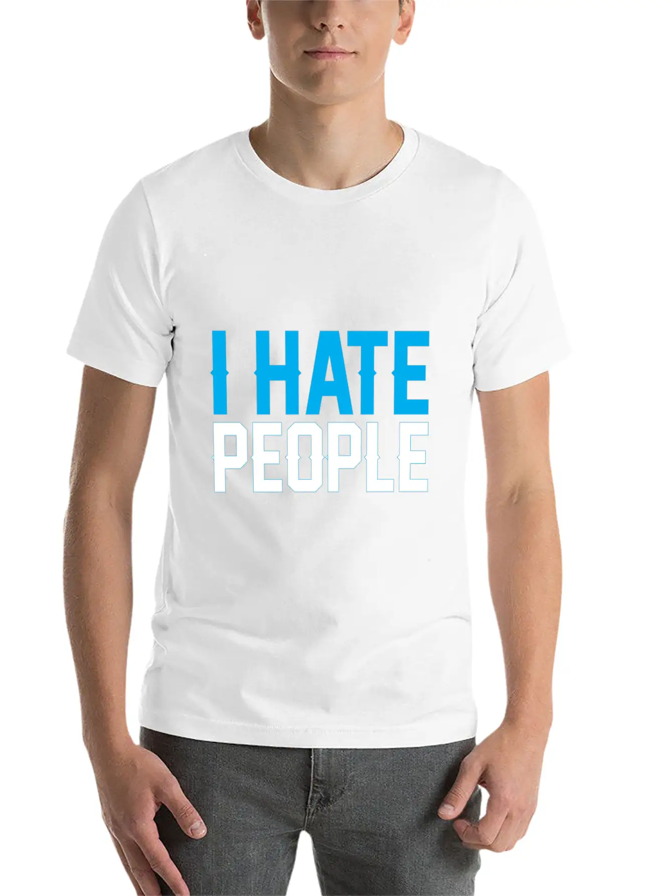 I Hate People Unisex Casual T-Shirt – Clean Design For Daily Comfort