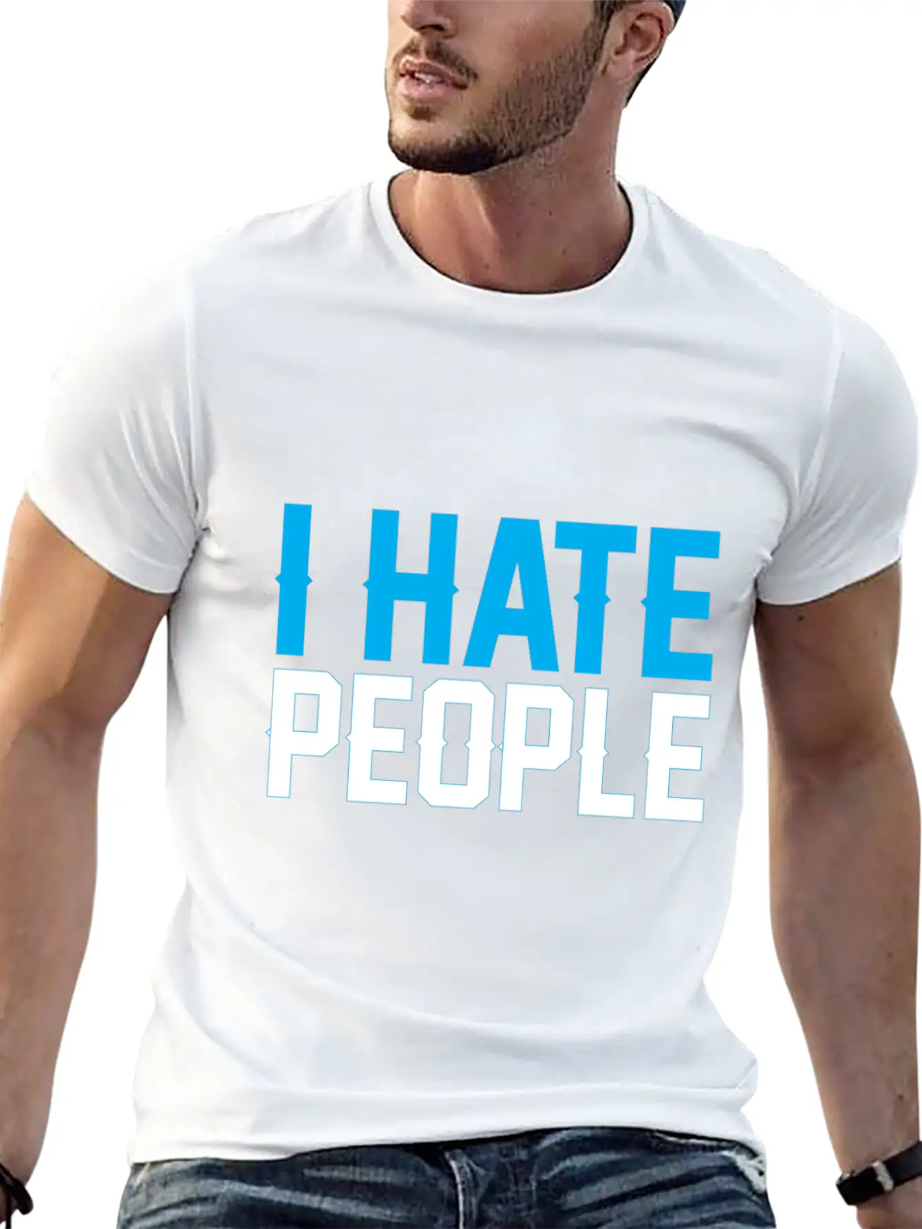 I Hate People Unisex Casual T-Shirt – Clean Design For Daily Comfort