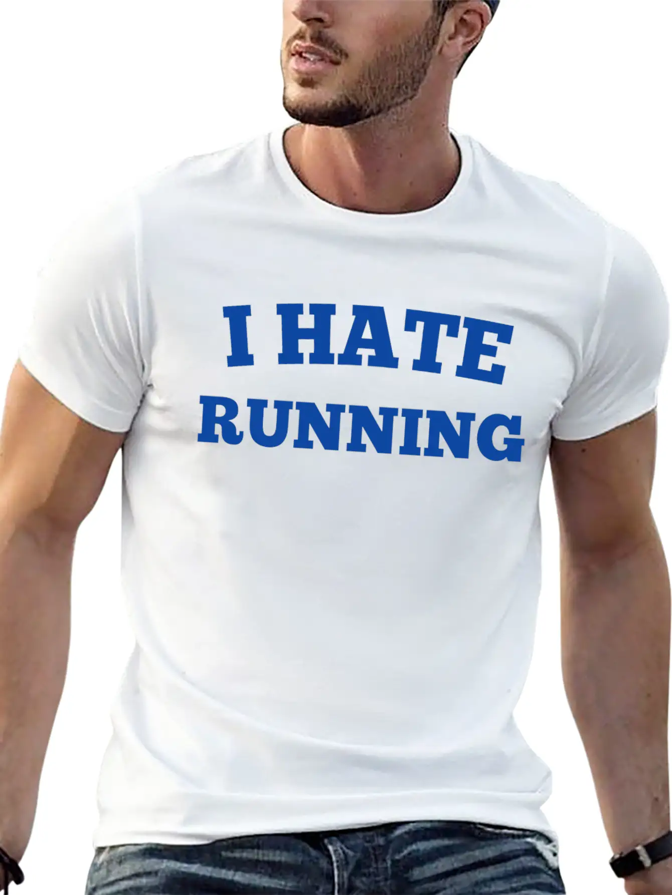 I HATE RUNNING Unisex Casual T-Shirt – Clean Design For Daily Comfort