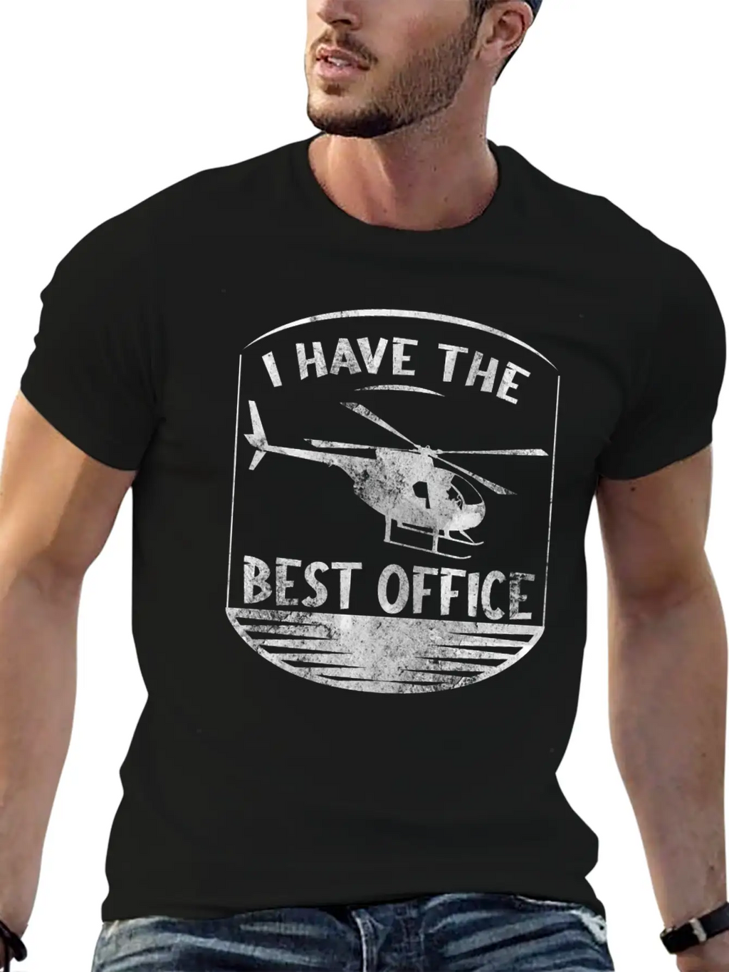 I Have The Best Office Design For A Helicopter Unisex Casual T-Shirt – Clean Design For Daily Comfort