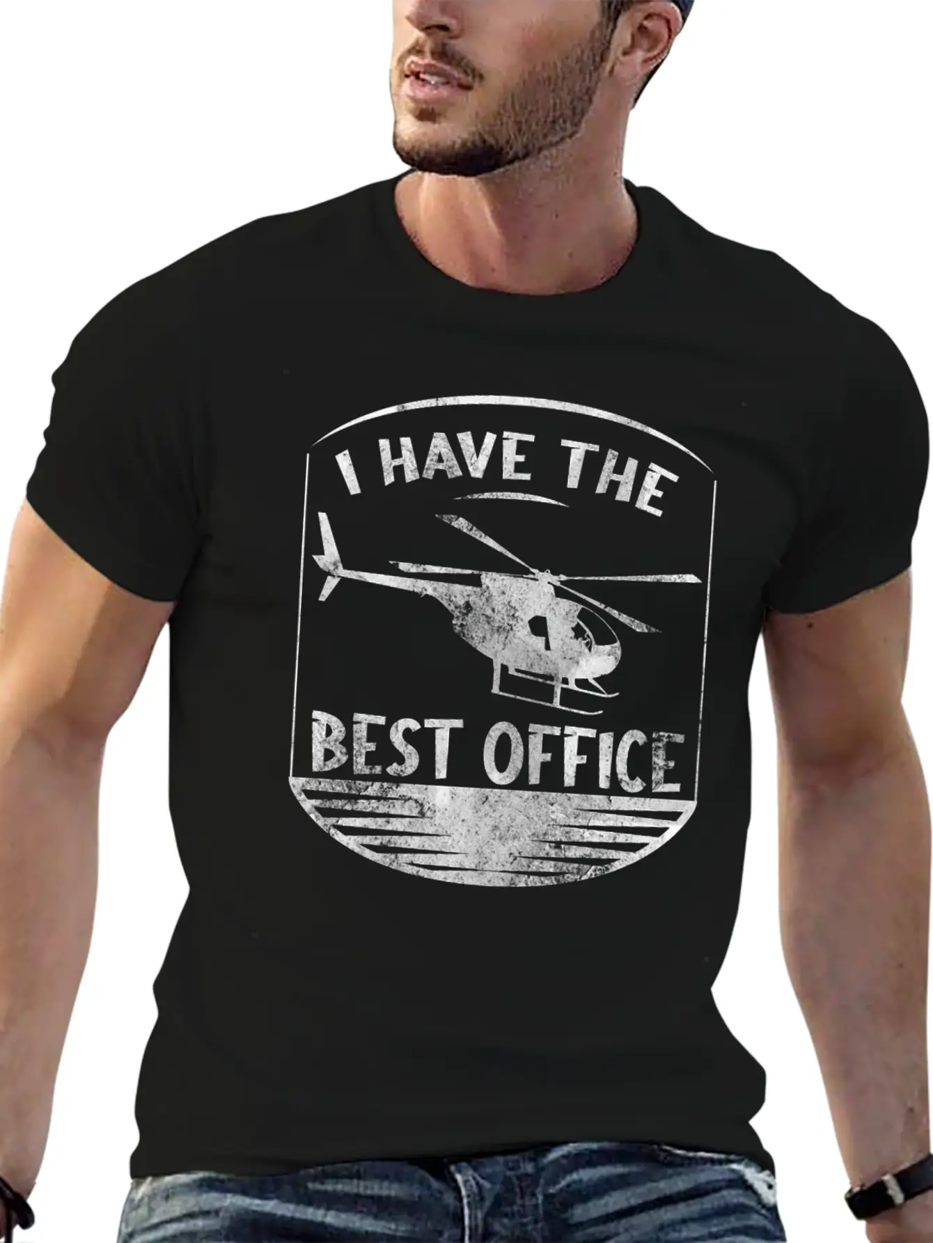 I Have The Best Office Design For A Helicopter Unisex Casual T-Shirt – Clean Design For Daily Comfort