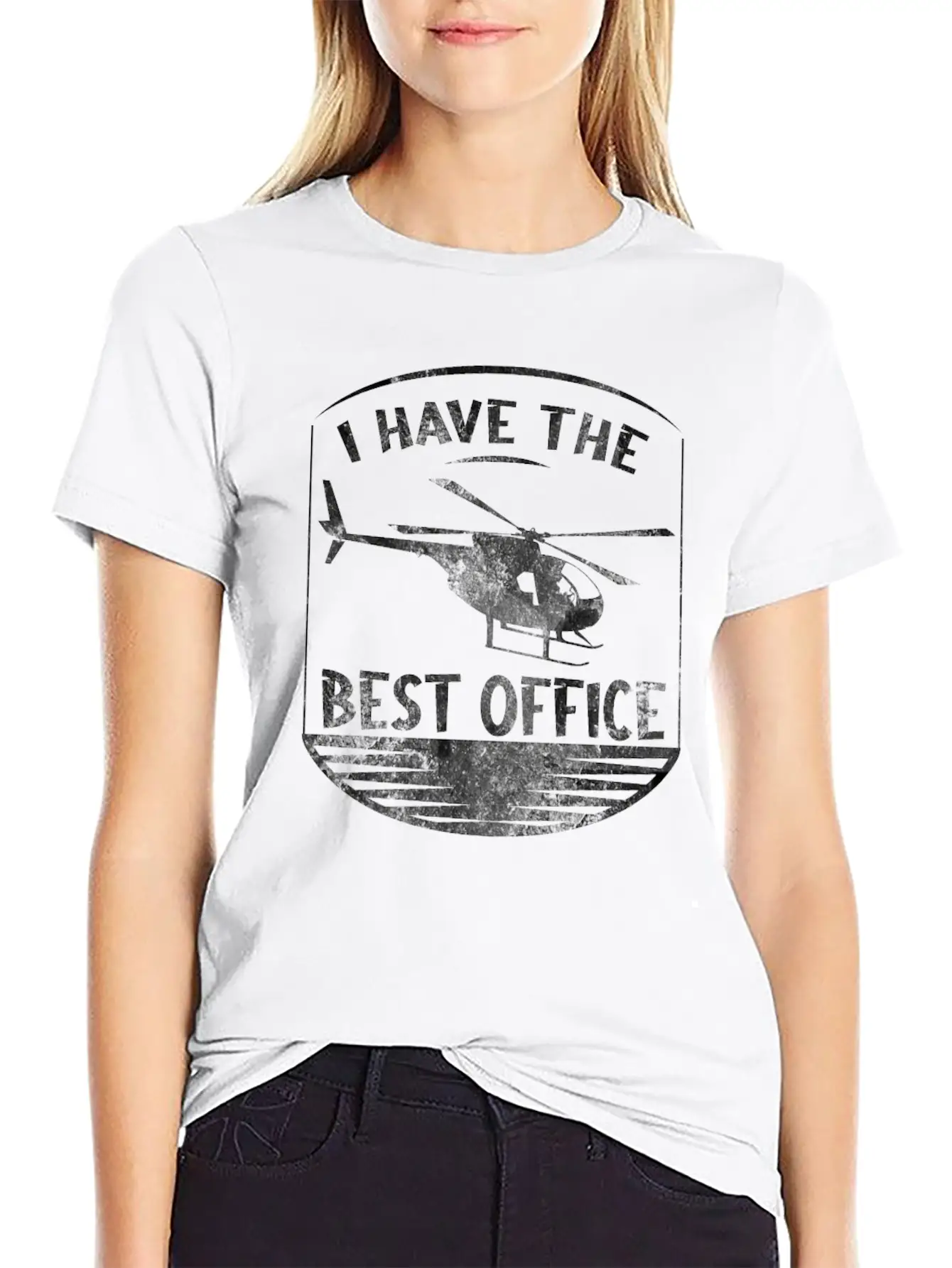 I Have The Best Office Design For A Helicopter Unisex Casual T-Shirt – Clean Design For Daily Comfort
