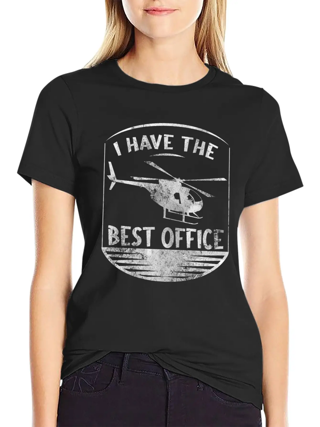 I Have The Best Office Design For A Helicopter Unisex Casual T-Shirt – Clean Design For Daily Comfort