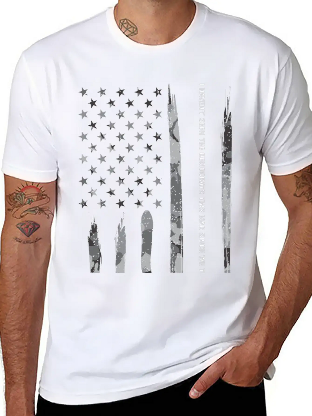 I Haven't Seen The Democrats Thi... Unisex Short Sleeve Soft Cotton T-Shirt – Casual Everyday Wear