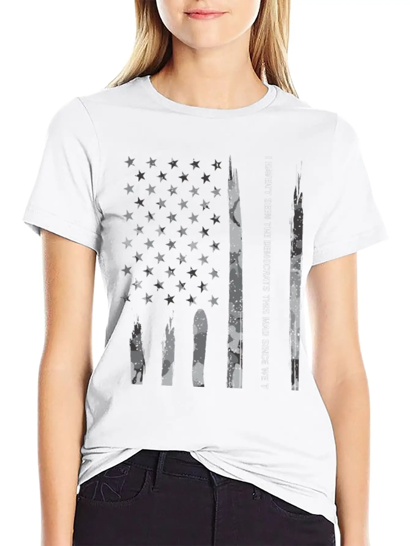 I Haven't Seen The Democrats Thi... Unisex Short Sleeve Soft Cotton T-Shirt – Casual Everyday Wear