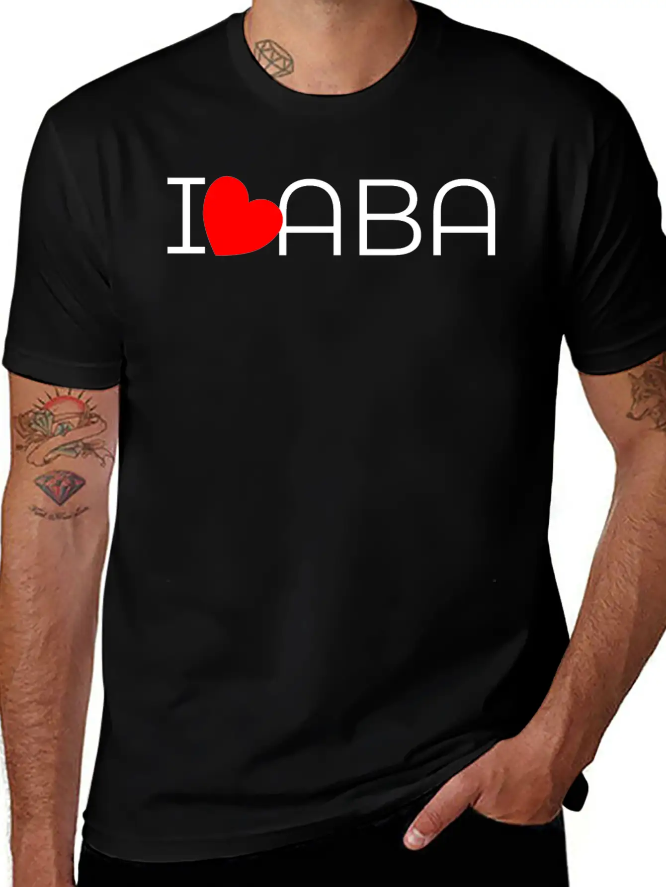 I Heart ABA Unisex Casual T-Shirt – Clean Design For Daily Comfort