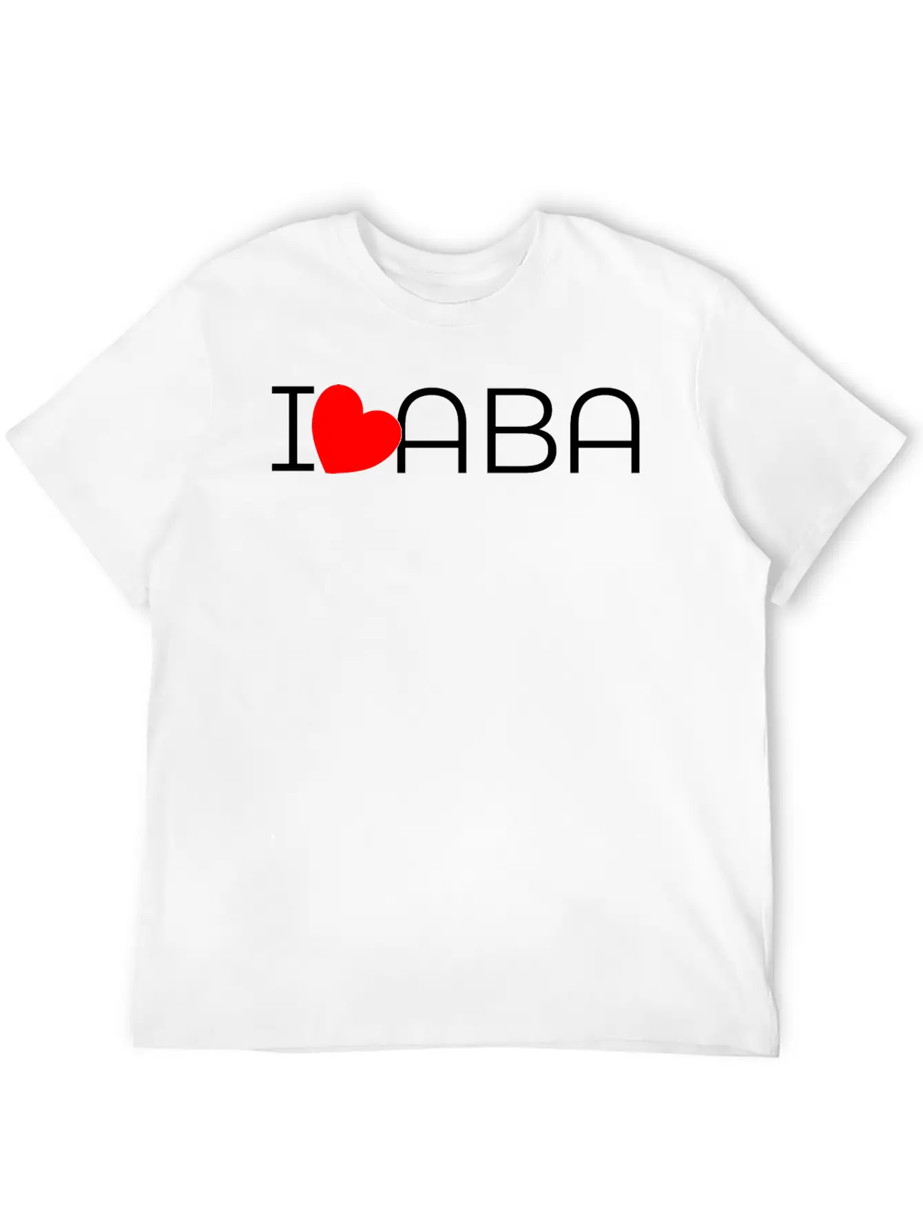 I Heart ABA Unisex Casual T-Shirt – Clean Design For Daily Comfort