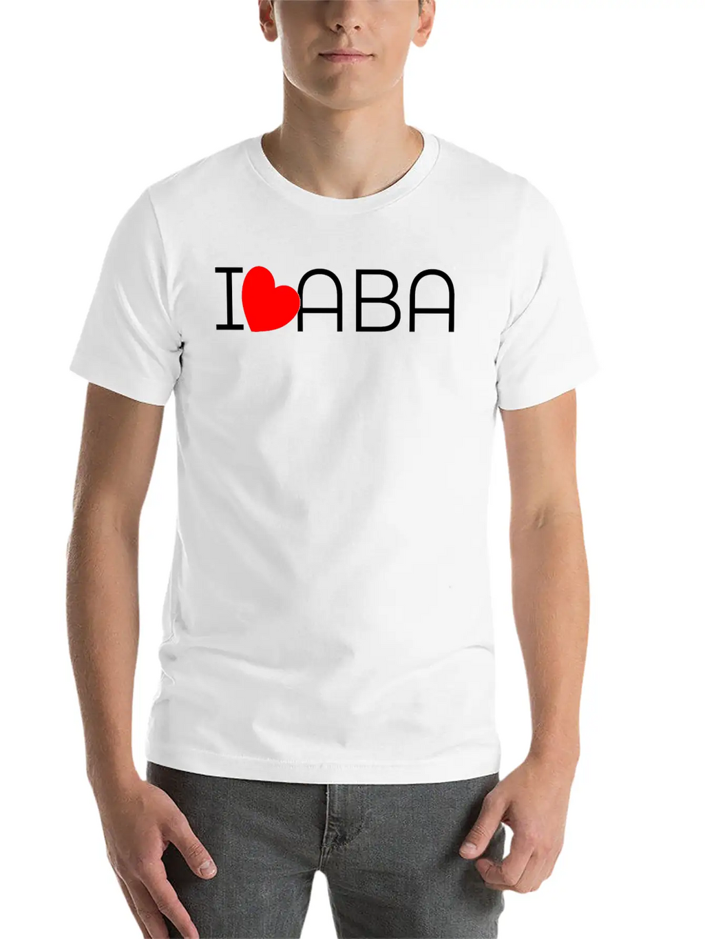 I Heart ABA Unisex Casual T-Shirt – Clean Design For Daily Comfort