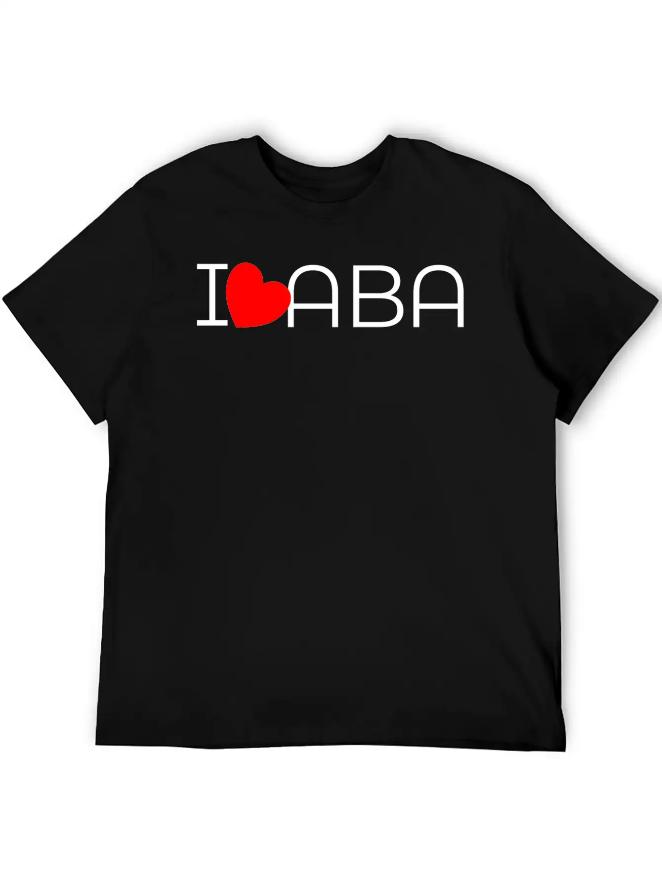 I Heart ABA Unisex Casual T-Shirt – Clean Design For Daily Comfort