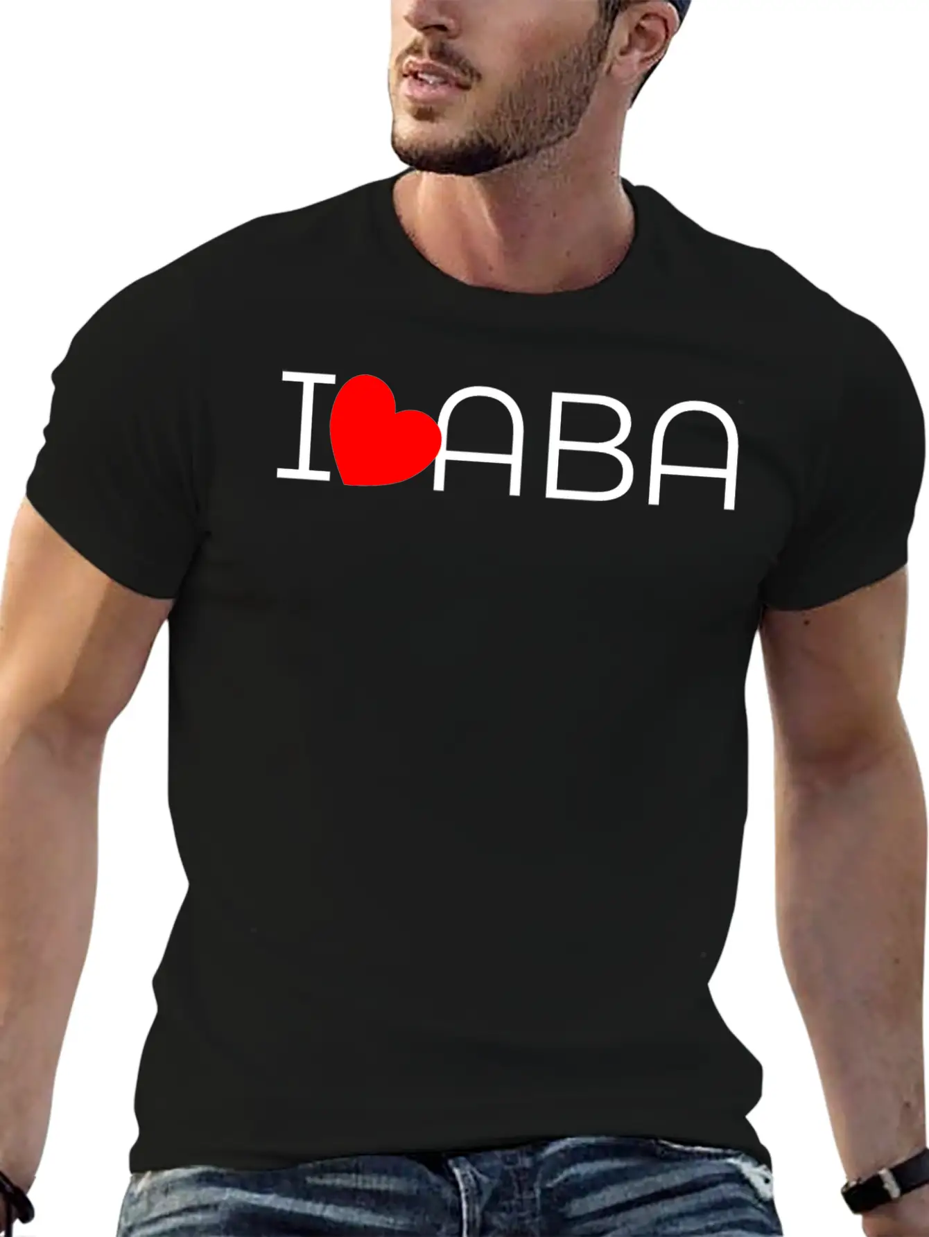 I Heart ABA Unisex Casual T-Shirt – Clean Design For Daily Comfort