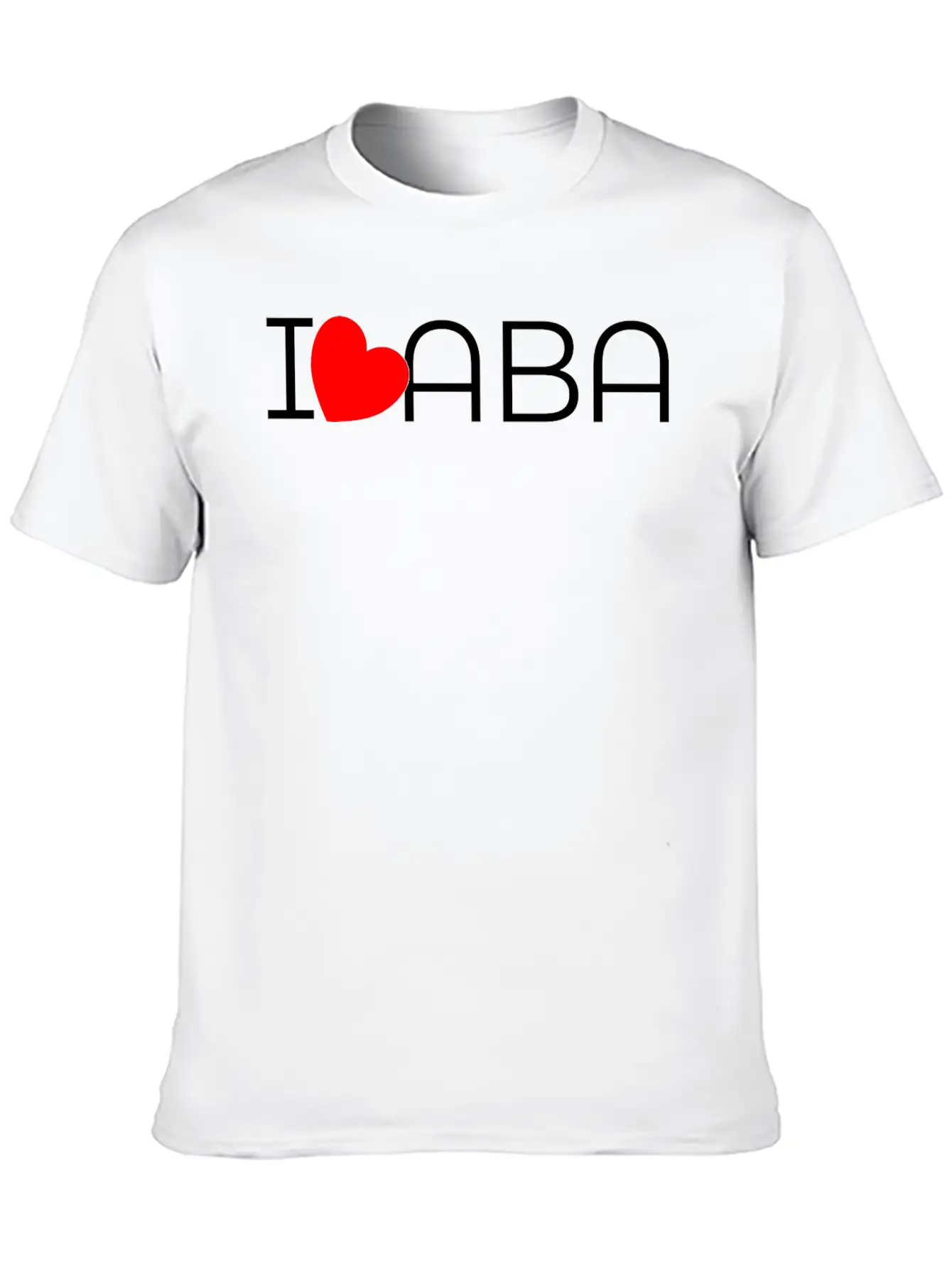 I Heart ABA Unisex Casual T-Shirt – Clean Design For Daily Comfort
