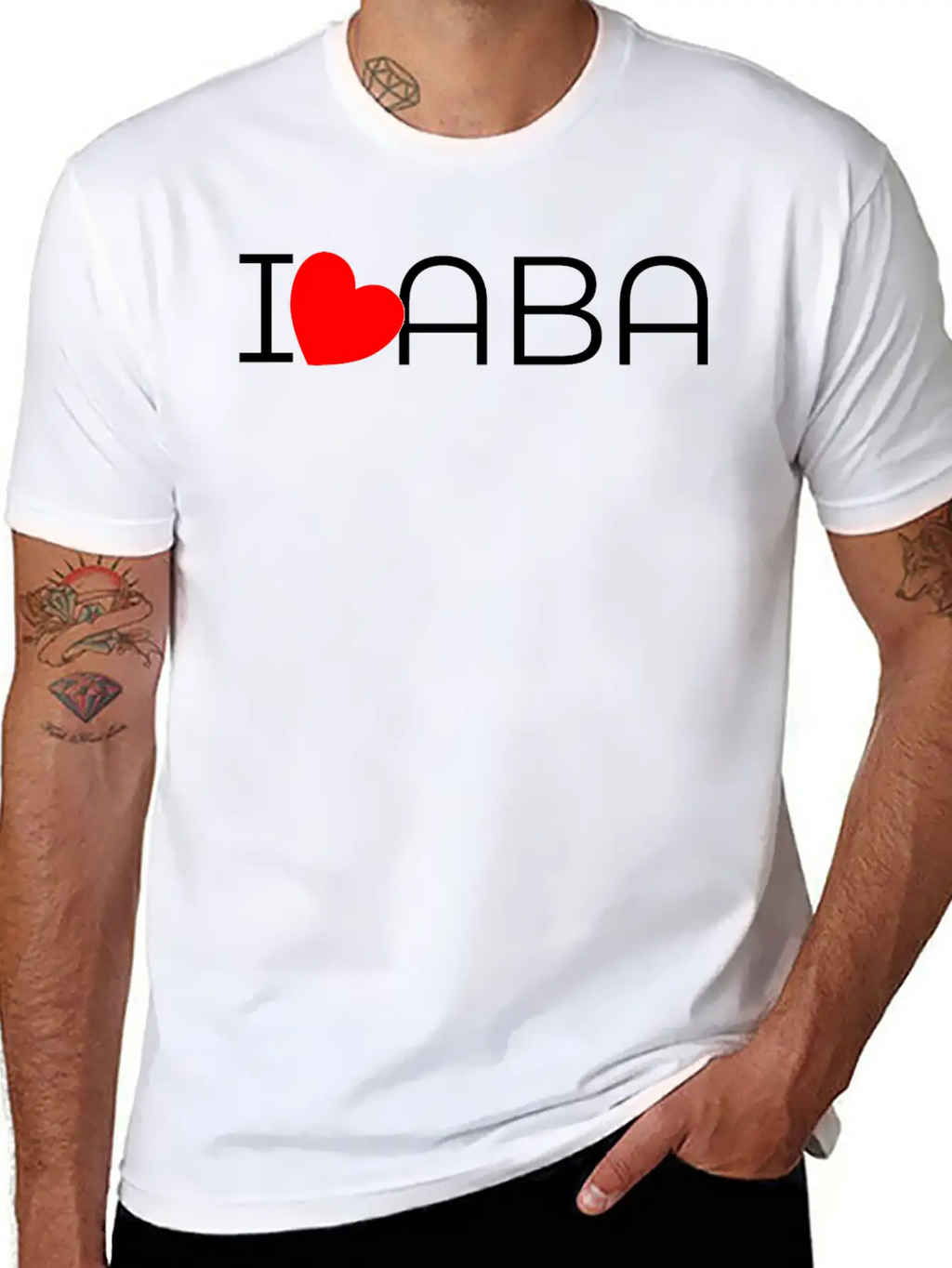 I Heart ABA Unisex Casual T-Shirt – Clean Design For Daily Comfort