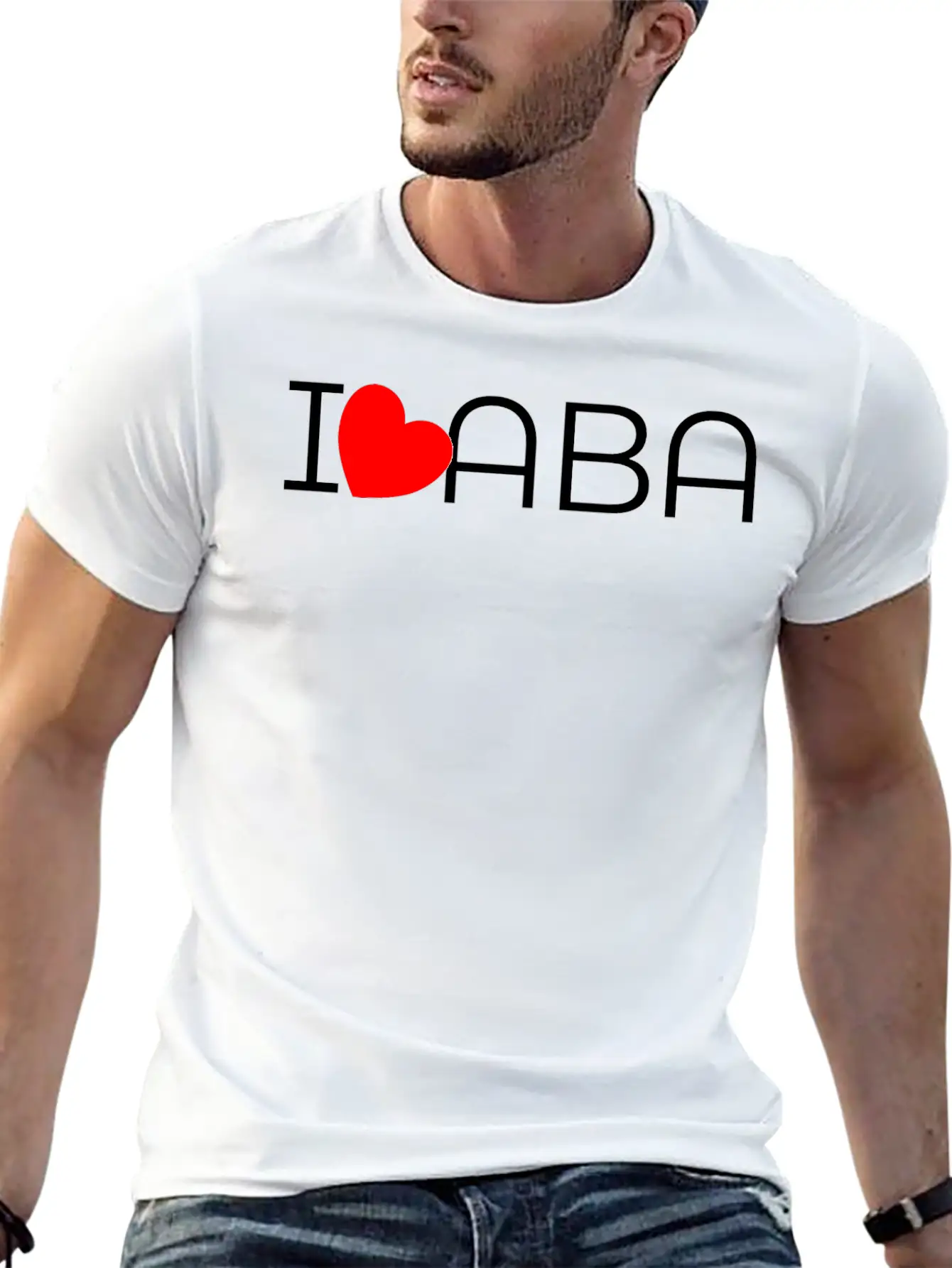 I Heart ABA Unisex Casual T-Shirt – Clean Design For Daily Comfort