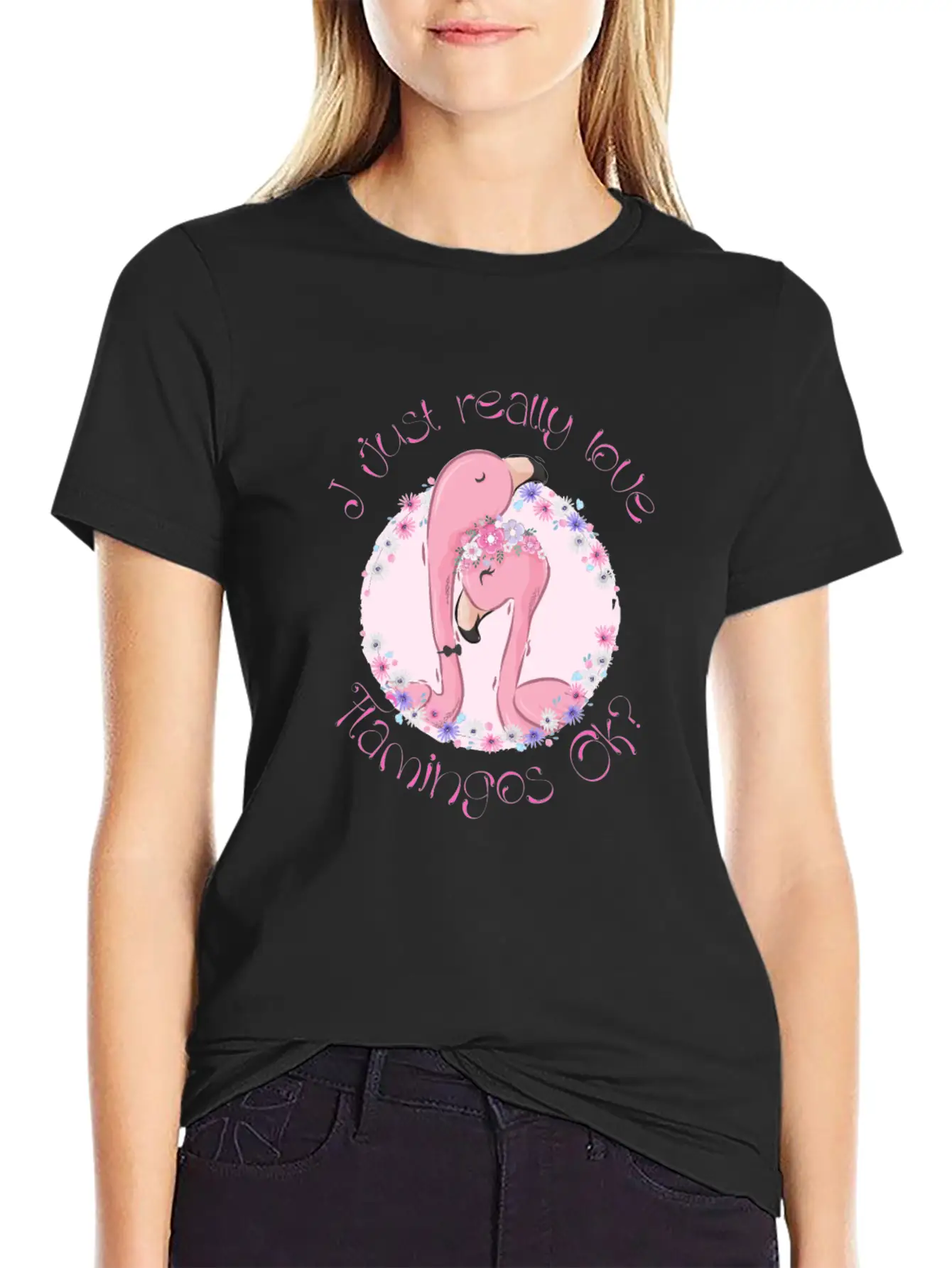 I Just Really Love Flamingos Ok Flamingo Unisex Casual T-Shirt – Clean Design For Daily Comfort