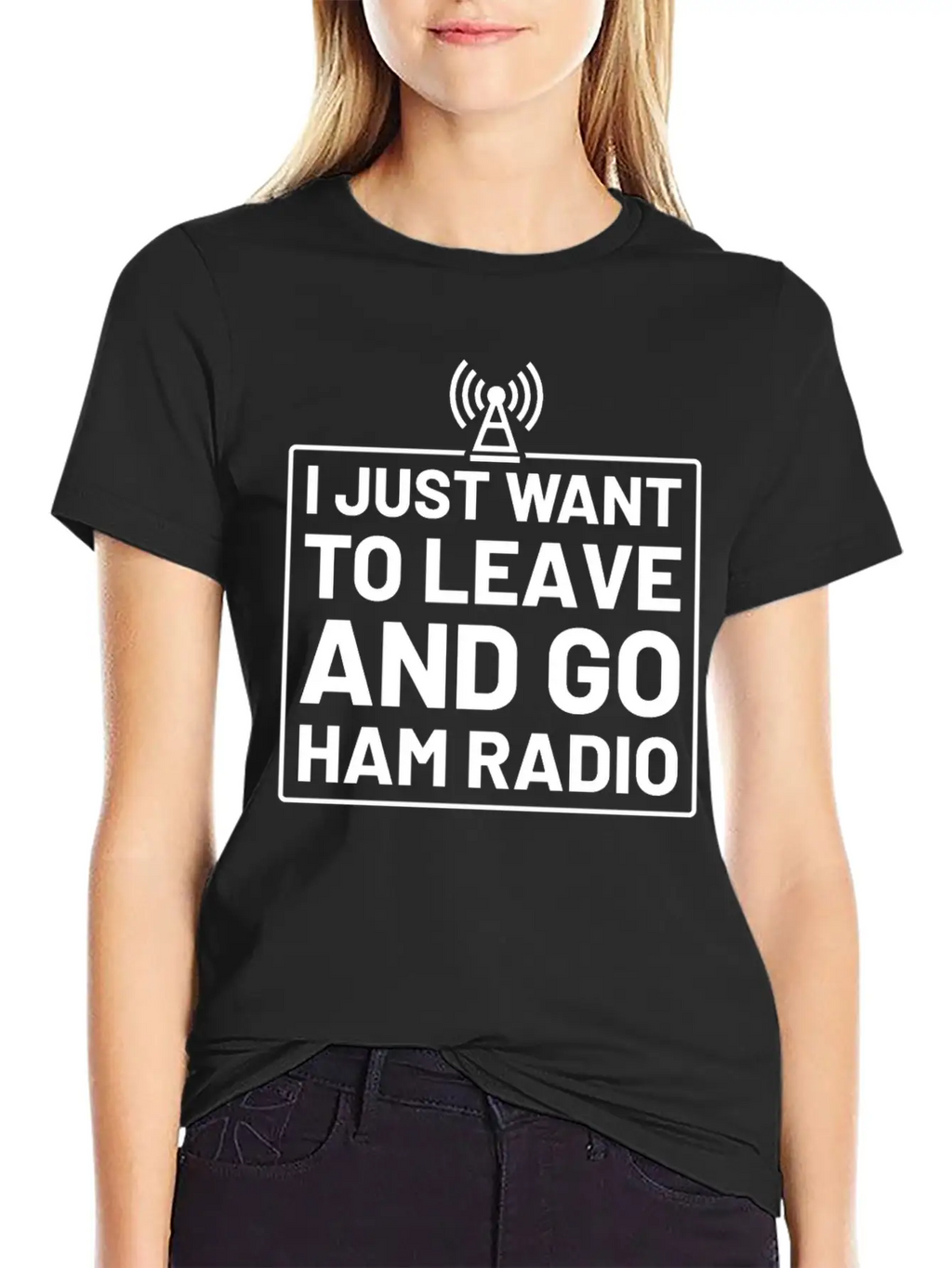 I Just Want To Leave And Go Ham Radio Unisex Casual T-Shirt – Clean Design For Daily Comfort