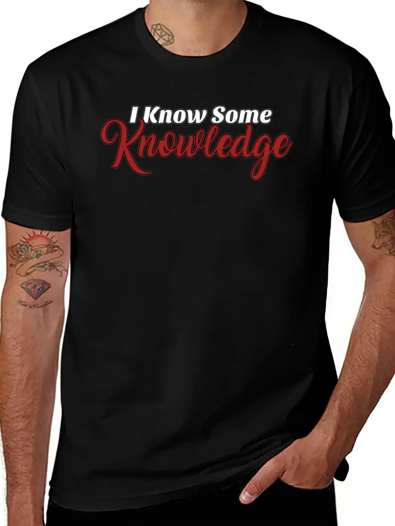 I Know Some Knowledge Stylish Everyday T-Shirt – Unisex Basic Cotton Tee