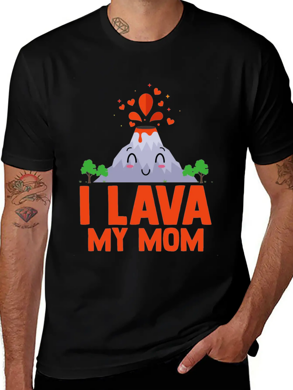 I Lava My Mom Volcanology Lava Cryptodomes Classic Fit Graphic Tee For Daily Comfort – Unisex Cotton Shirt