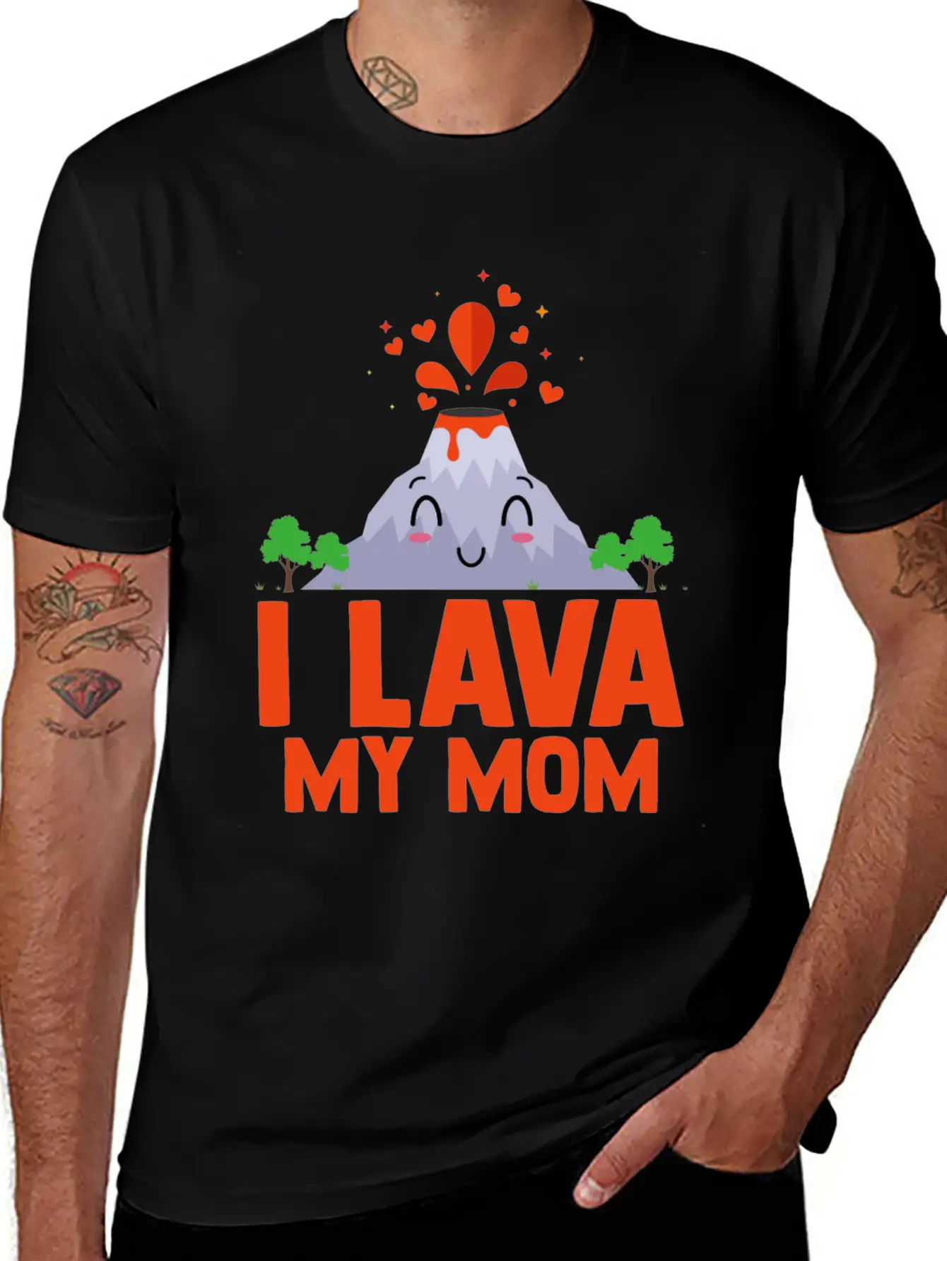 I Lava My Mom Volcanology Lava Cryptodomes Classic Fit Graphic Tee For Daily Comfort – Unisex Cotton Shirt