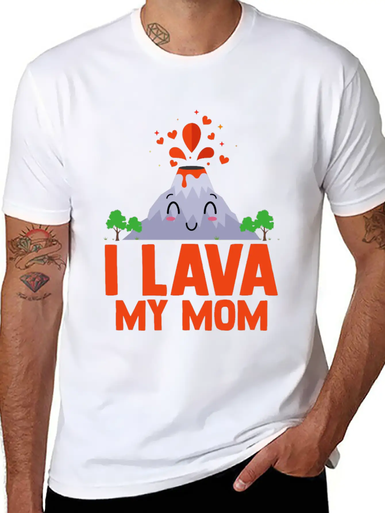 I Lava My Mom Volcanology Lava Cryptodomes Classic Fit Graphic Tee For Daily Comfort – Unisex Cotton Shirt