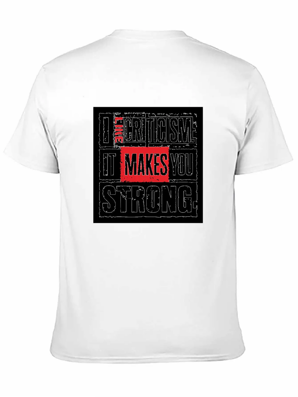 "I Like Criticism" Witty Quote Design Unisex Short Sleeve Soft Cotton T-Shirt – Casual Everyday Wear
