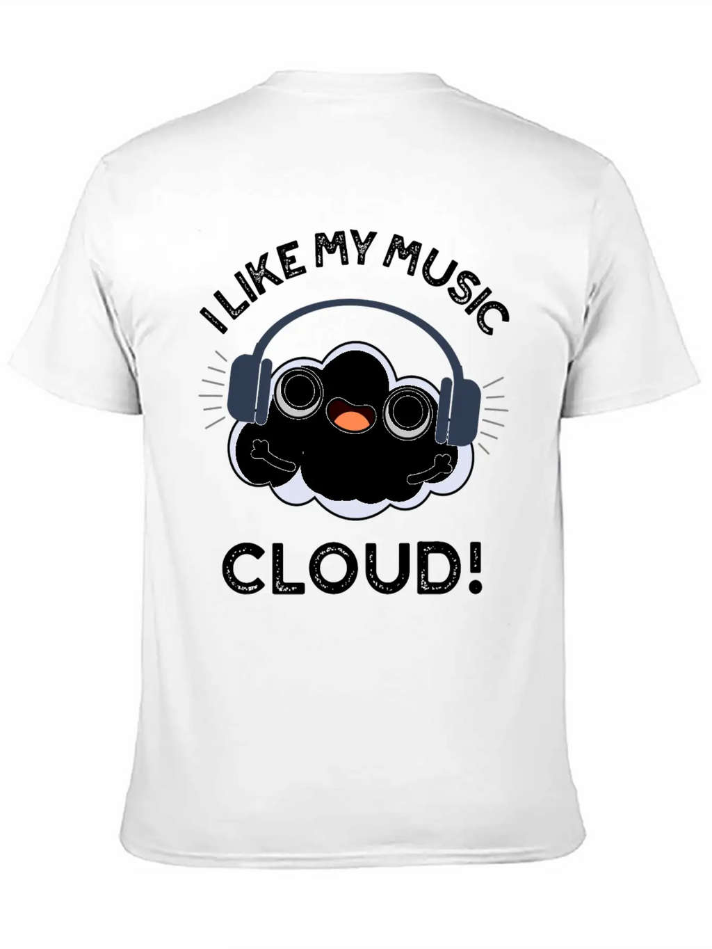 I Like My Music Cloud Cute Weather Essential Cotton Tee For Daily Outfits – Unisex Style