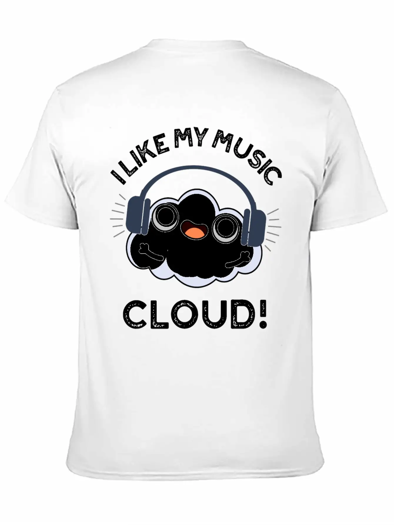 I Like My Music Cloud Cute Weather Essential Cotton Tee For Daily Outfits – Unisex Style