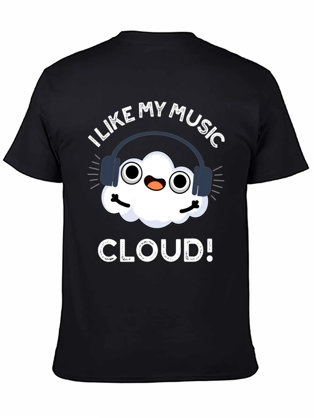 I Like My Music Cloud Cute Weather Essential Cotton Tee For Daily Outfits – Unisex Style
