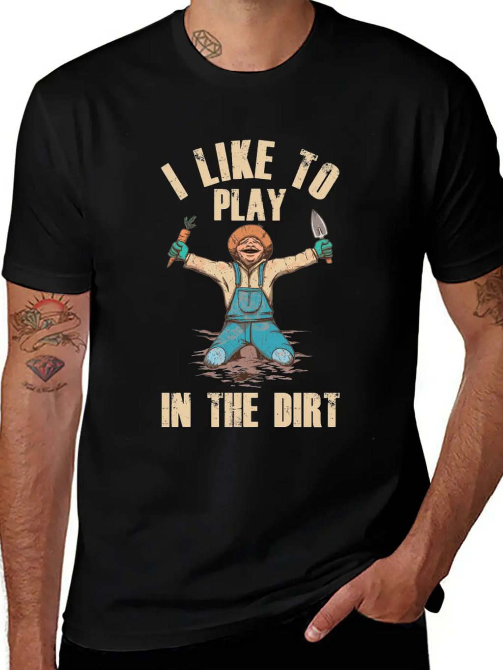 I Like To Play In The Dirt Plant Gardener Garden Unisex Short Sleeve Soft Cotton T-Shirt – Casual Everyday Wear
