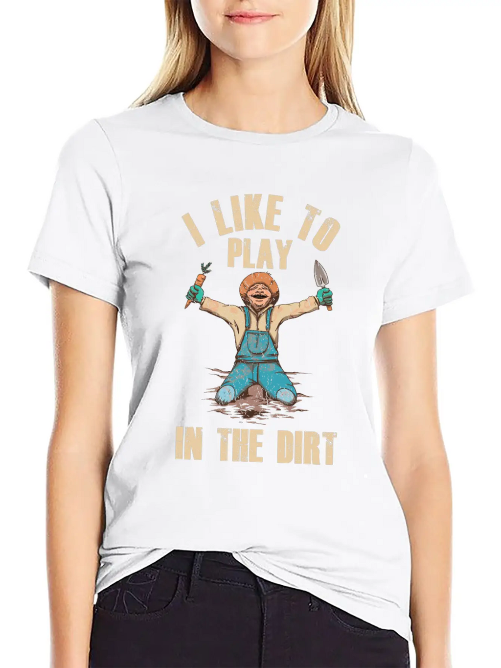 I Like To Play In The Dirt Plant Gardener Garden Unisex Short Sleeve Soft Cotton T-Shirt – Casual Everyday Wear