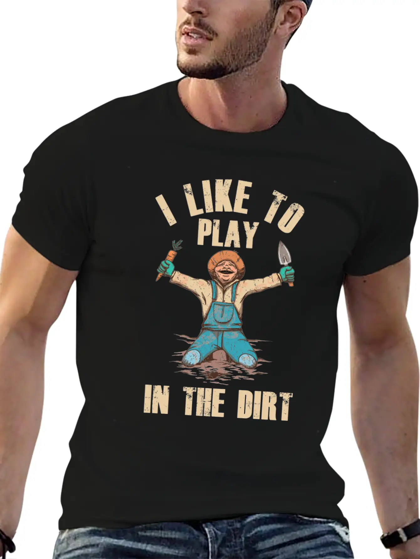I Like To Play In The Dirt Plant Gardener Garden Unisex Short Sleeve Soft Cotton T-Shirt – Casual Everyday Wear