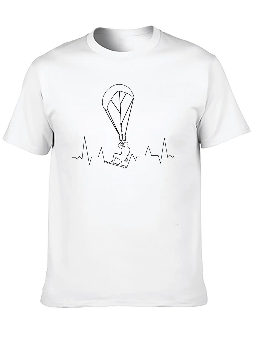 I Live For Kite Surfing Unisex Casual T-Shirt – Clean Design For Daily Comfort
