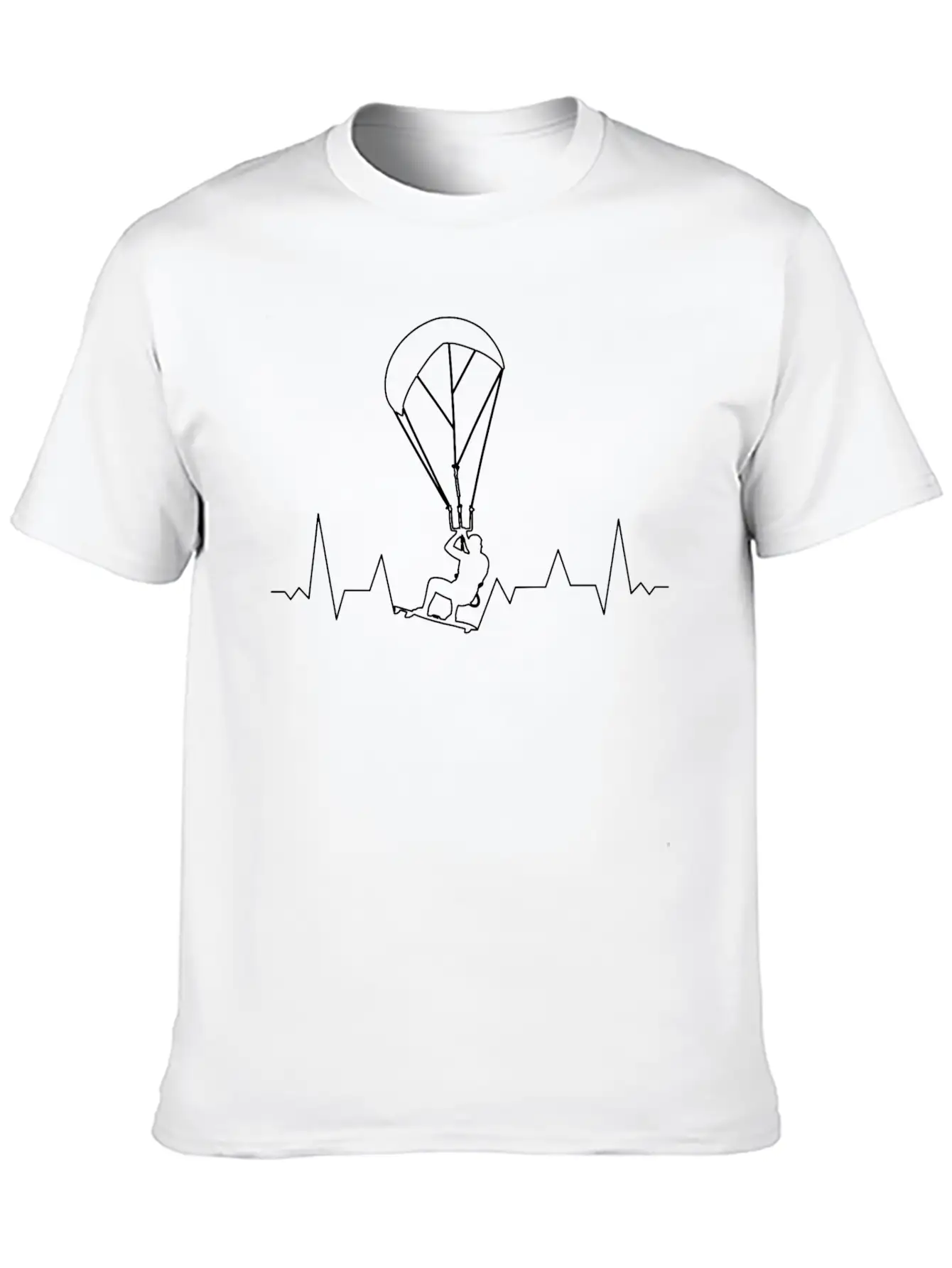 I Live For Kite Surfing Unisex Casual T-Shirt – Clean Design For Daily Comfort