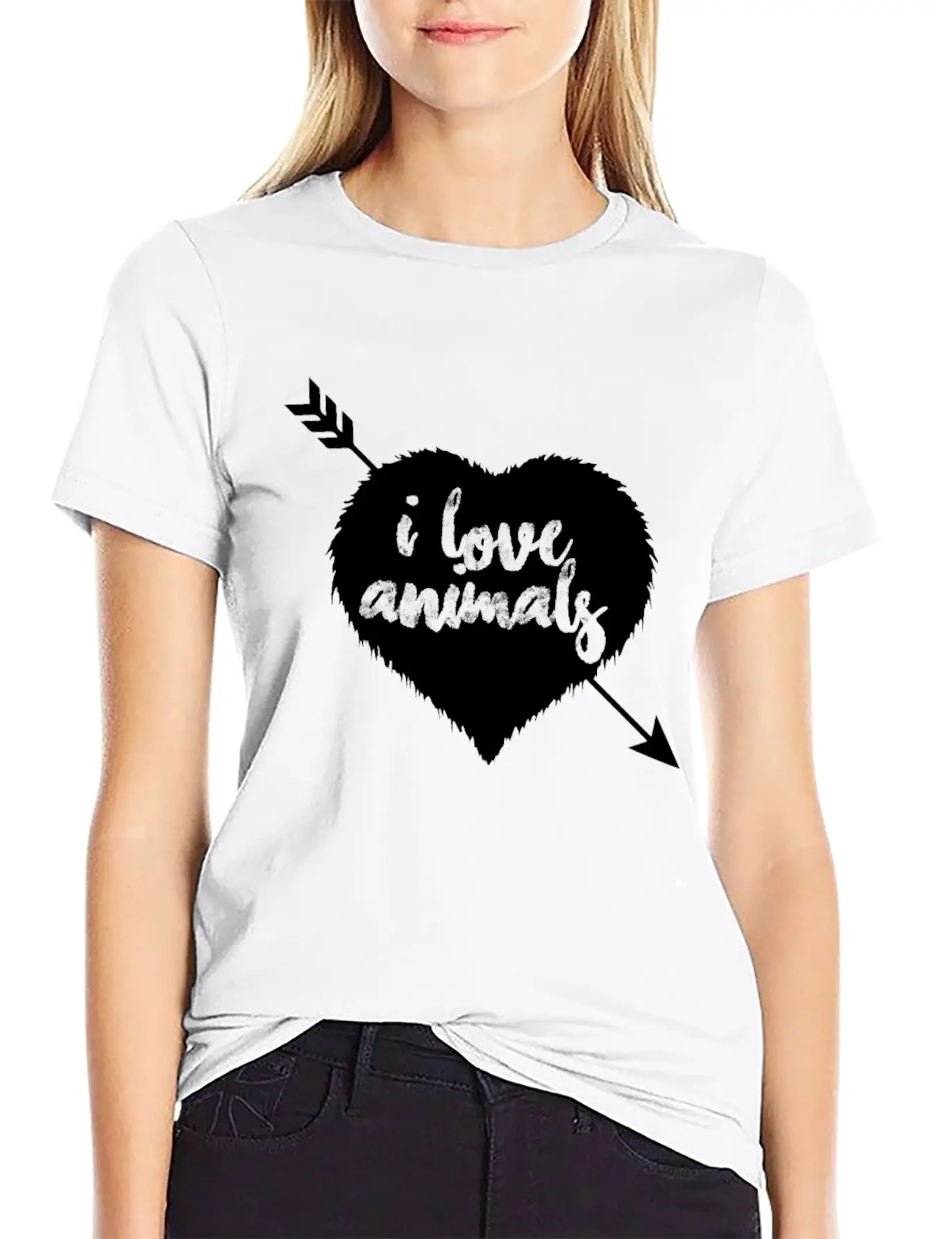 I Love Animalsgift For Dog Loversdog Stufffoundpop Essential Cotton Tee For Daily Outfits – Unisex Style