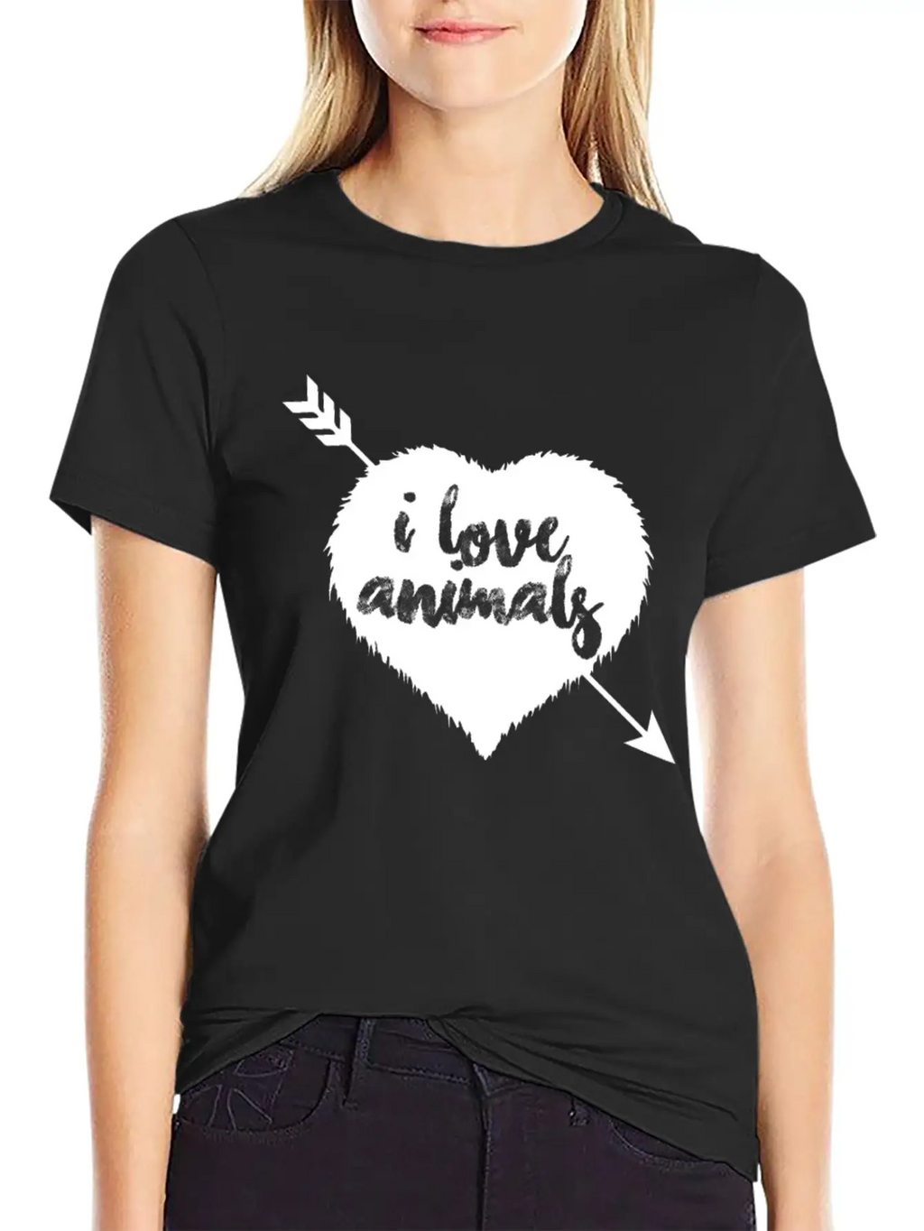 I Love Animalsgift For Dog Loversdog Stufffoundpop Essential Cotton Tee For Daily Outfits – Unisex Style