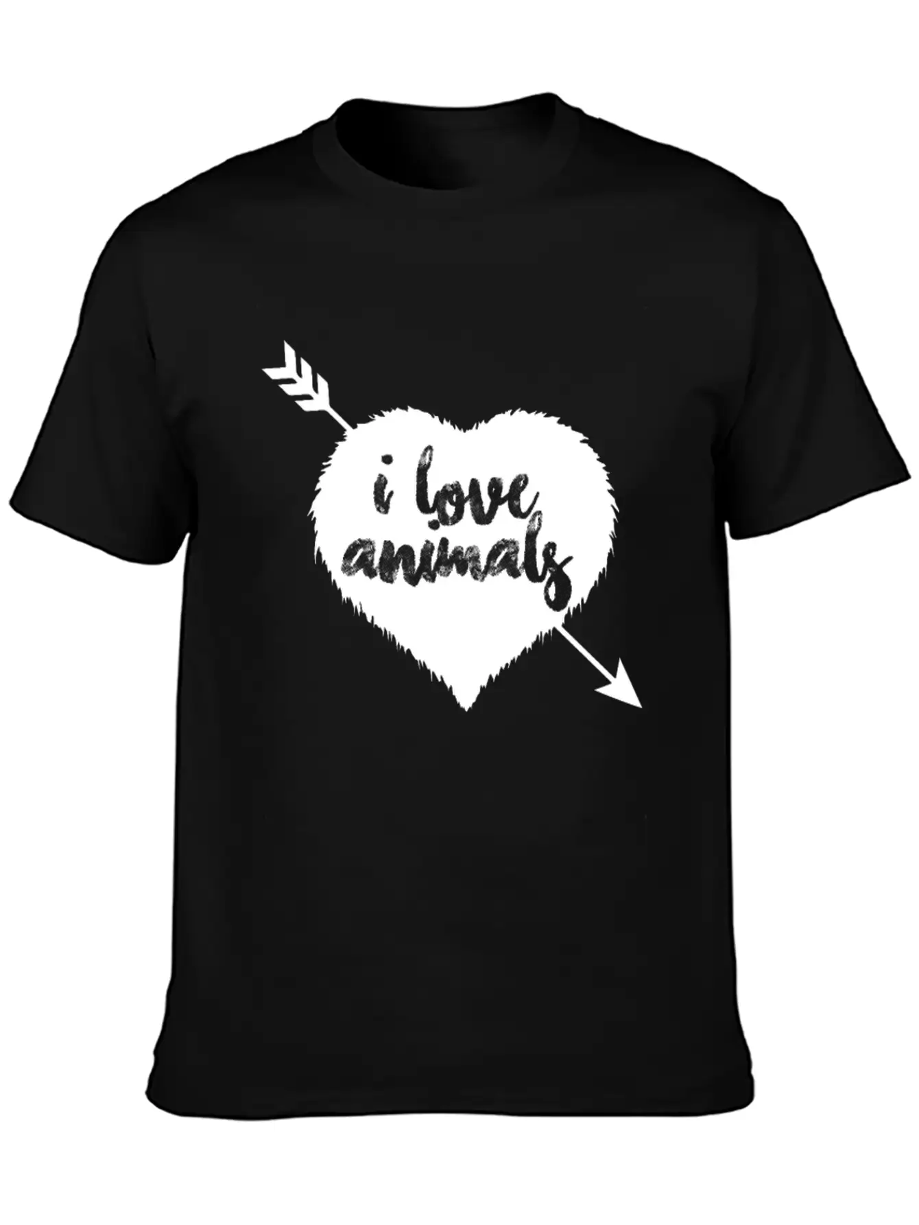 I Love Animalsgift For Dog Loversdog Stufffoundpop Essential Cotton Tee For Daily Outfits – Unisex Style