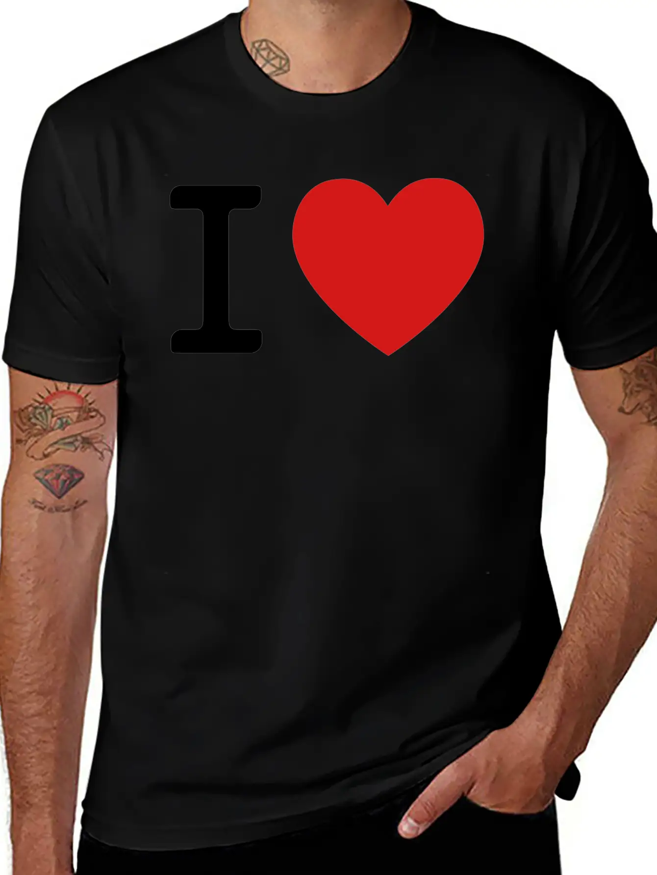 I LOVE Essential Cotton Tee For Daily Outfits – Unisex Style