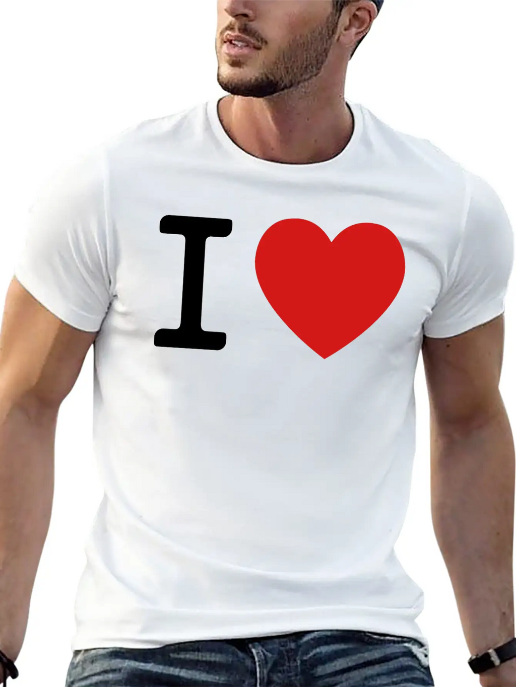 I LOVE Essential Cotton Tee For Daily Outfits – Unisex Style