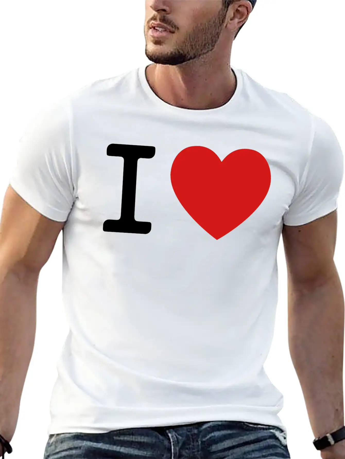I LOVE Essential Cotton Tee For Daily Outfits – Unisex Style