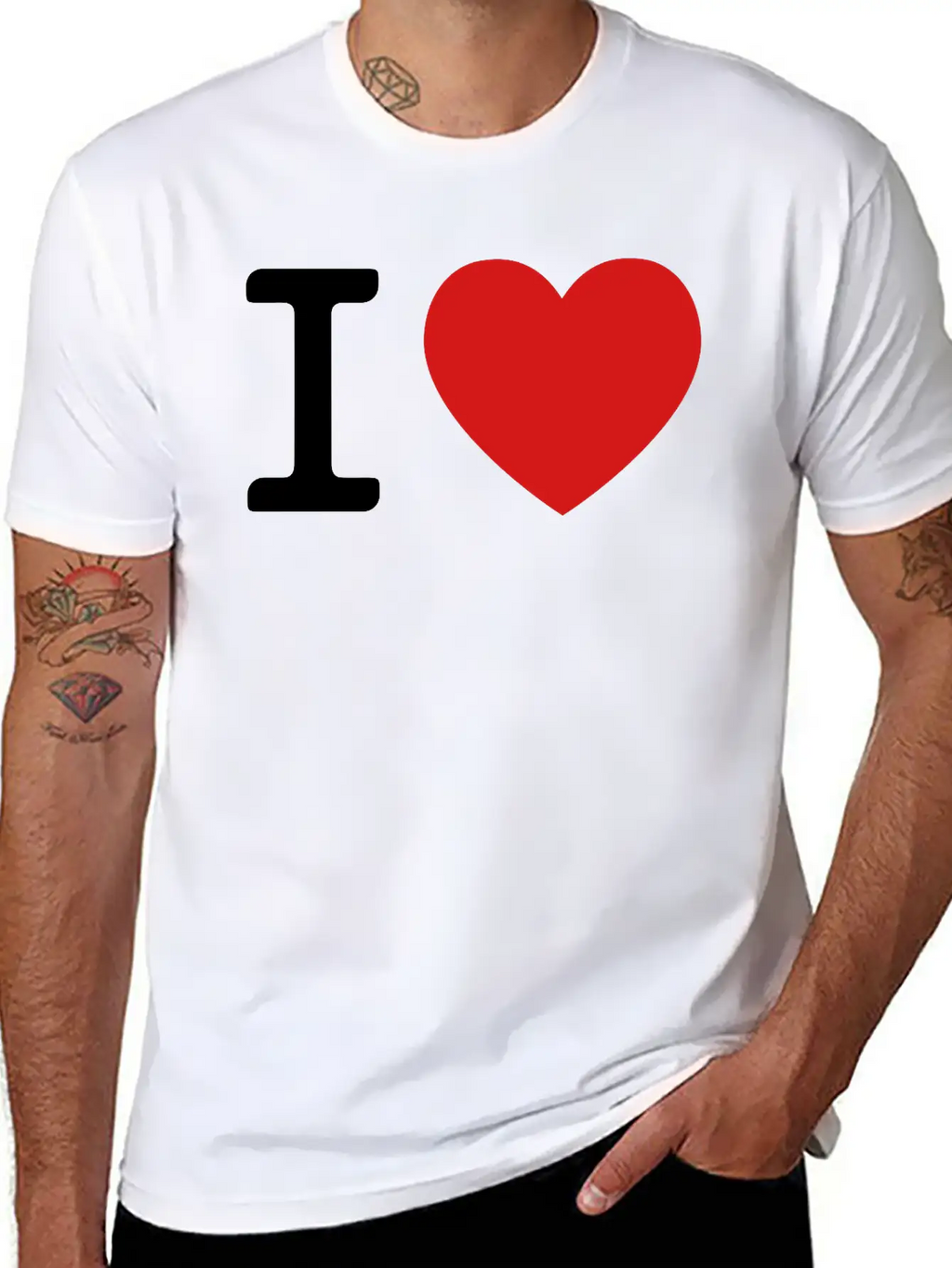 I LOVE Essential Cotton Tee For Daily Outfits – Unisex Style