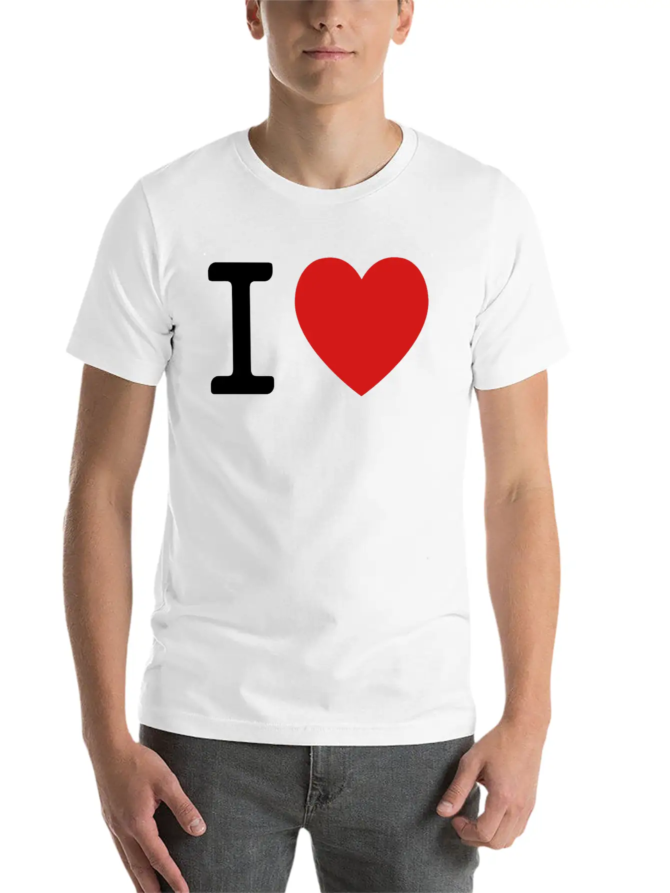 I LOVE Essential Cotton Tee For Daily Outfits – Unisex Style