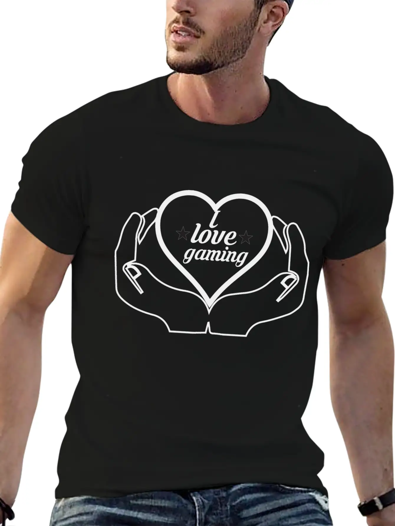 I Love Games Gaming Nerd Casual Graphic T-Shirt – Simple And Comfortable Daily Wear