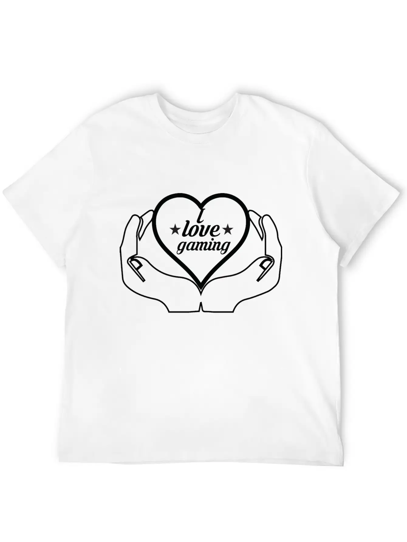 I Love Games Gaming Nerd Casual Graphic T-Shirt – Simple And Comfortable Daily Wear