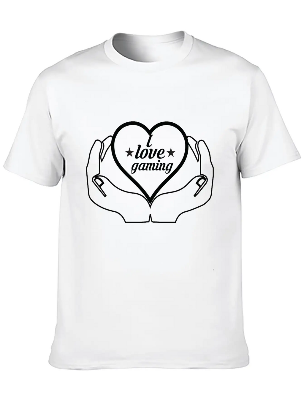 I Love Games Gaming Nerd Casual Graphic T-Shirt – Simple And Comfortable Daily Wear