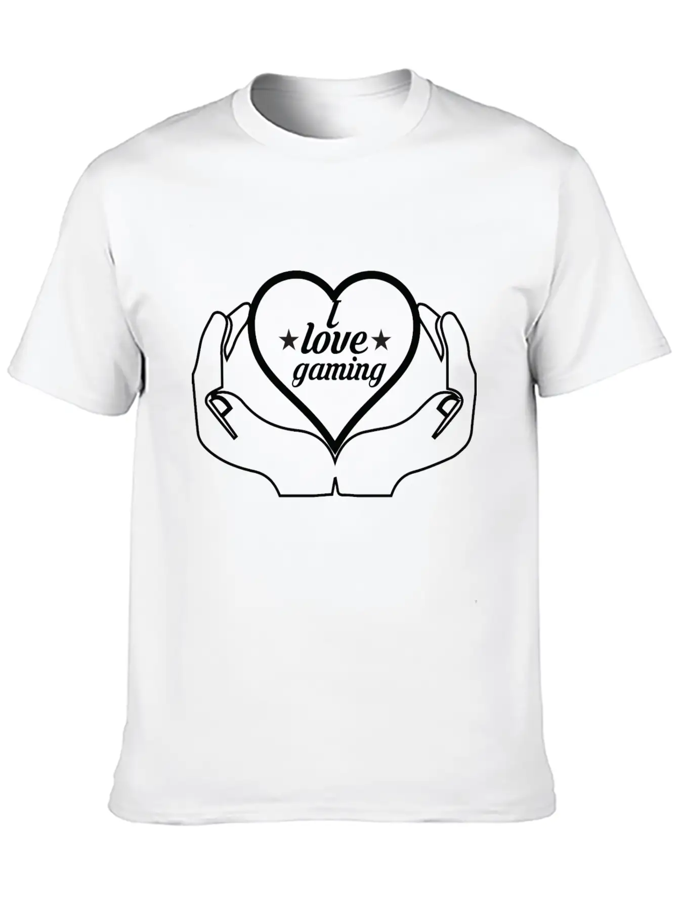 I Love Games Gaming Nerd Casual Graphic T-Shirt – Simple And Comfortable Daily Wear