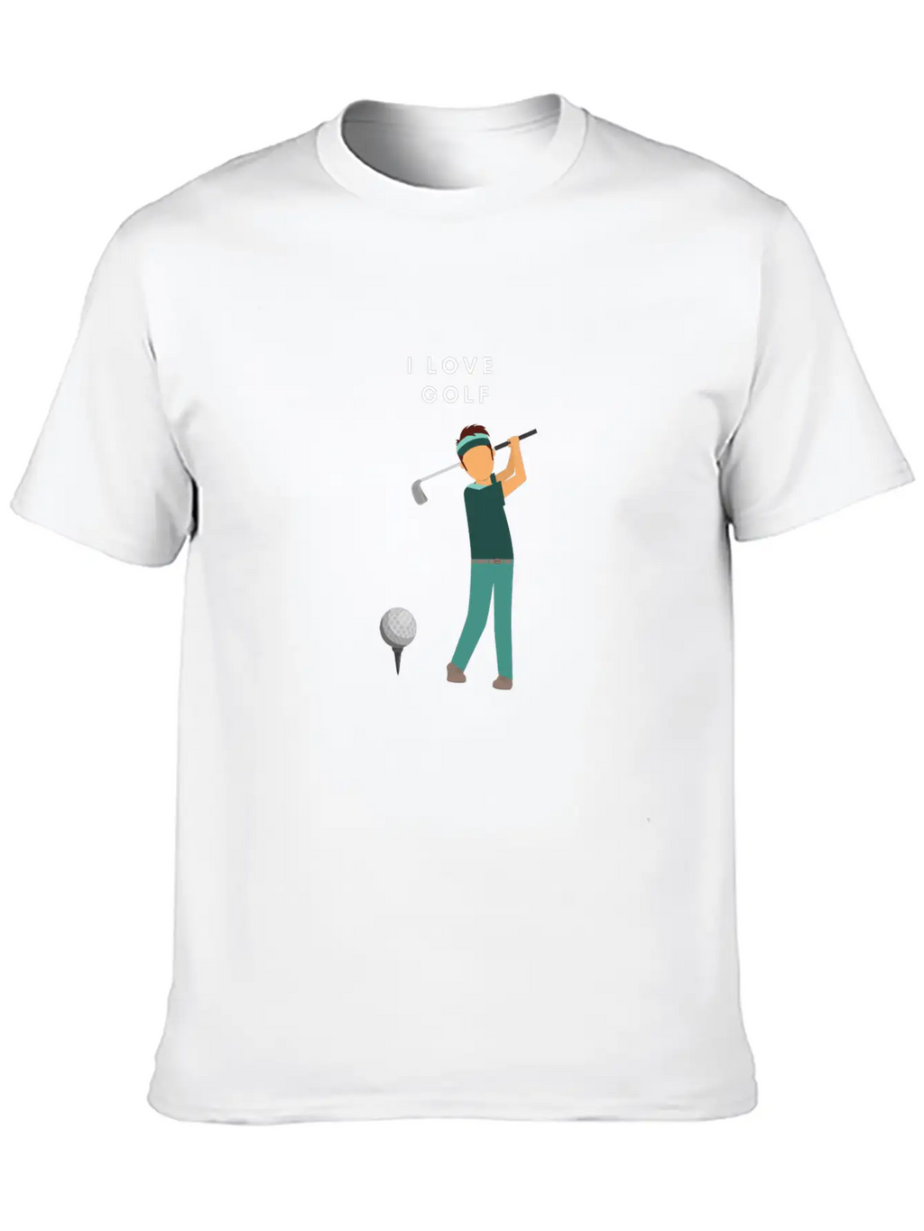 I LOVE GOLF Unisex Casual T-Shirt – Clean Design For Daily Comfort