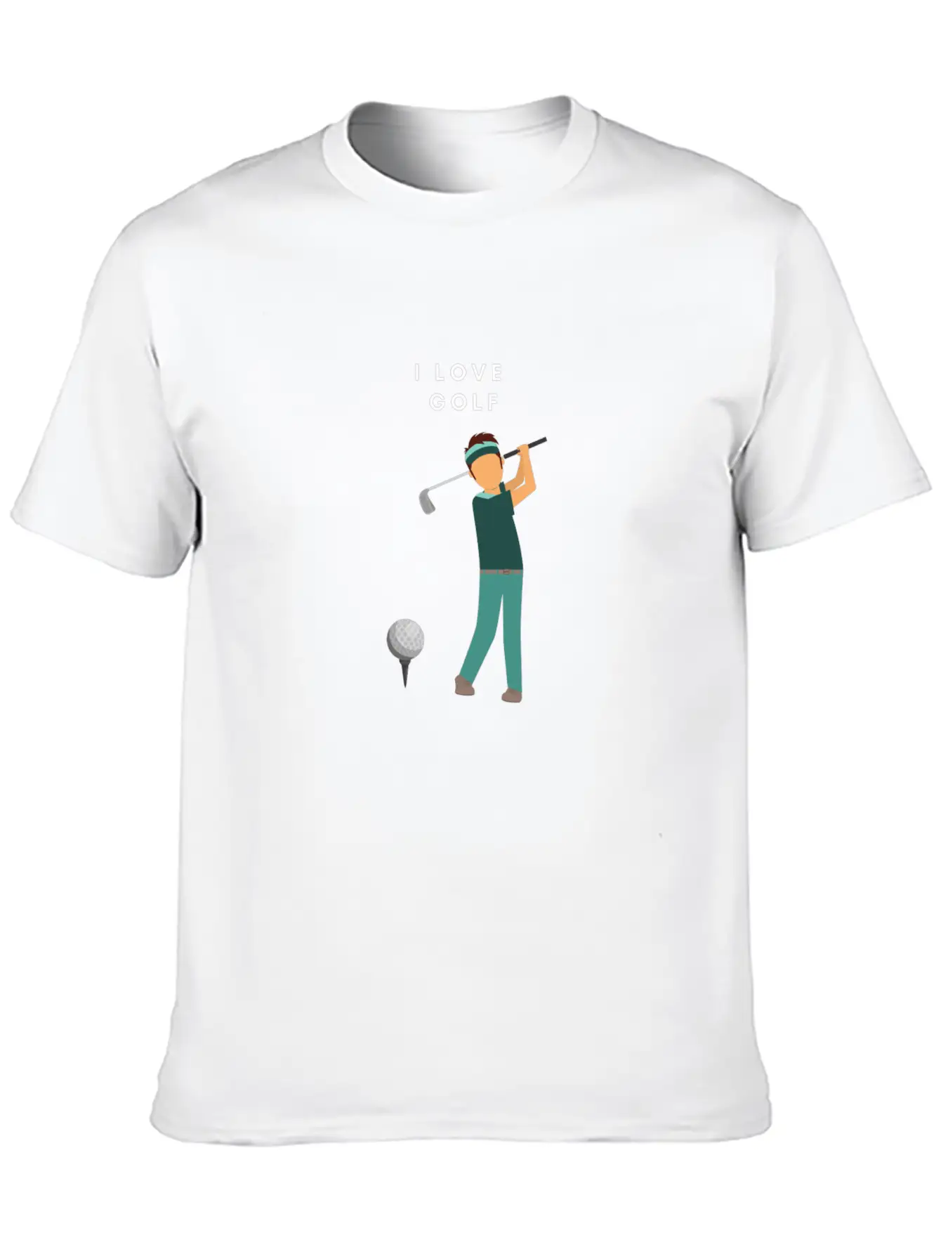I LOVE GOLF Unisex Casual T-Shirt – Clean Design For Daily Comfort