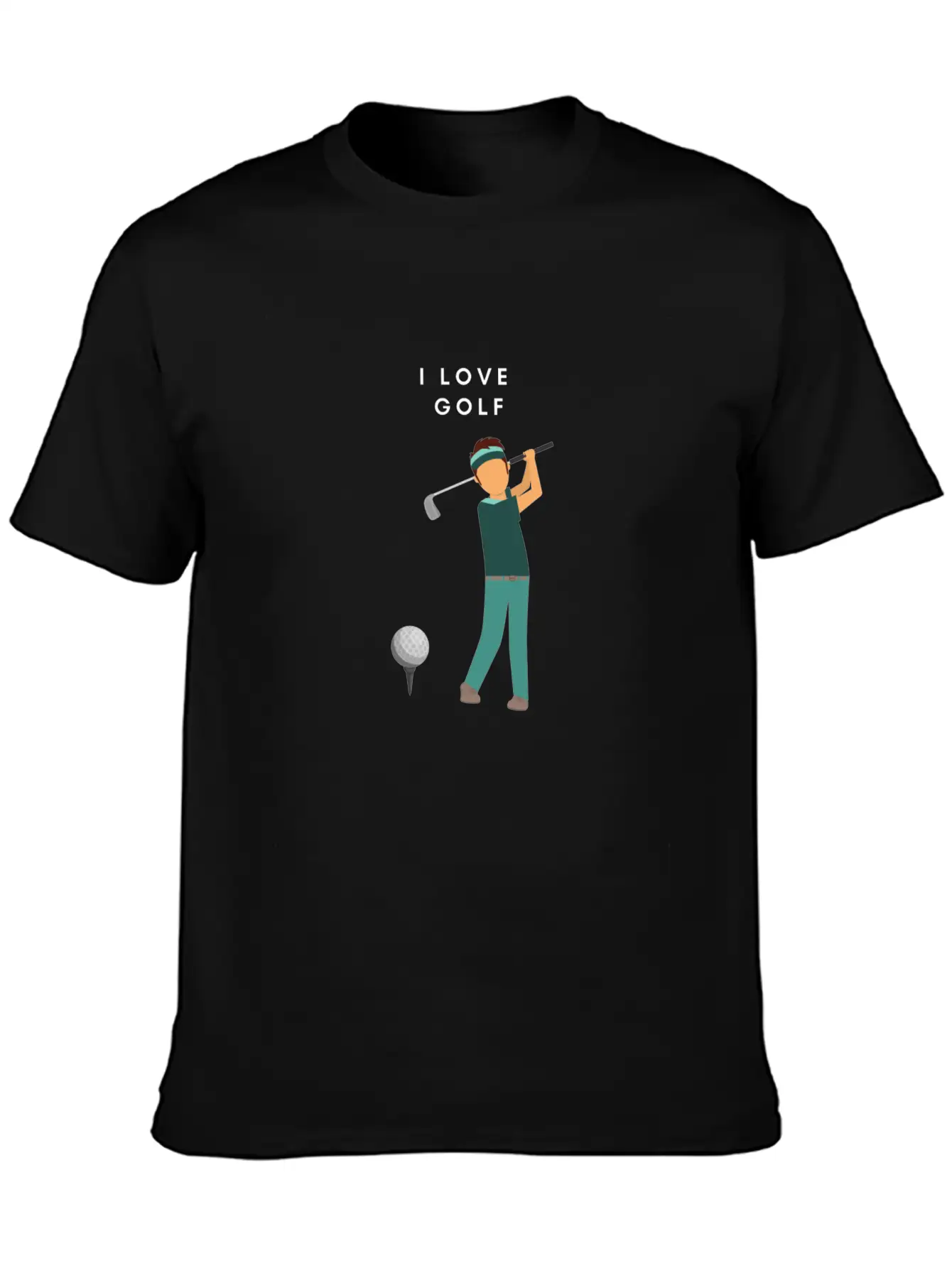 I LOVE GOLF Unisex Casual T-Shirt – Clean Design For Daily Comfort