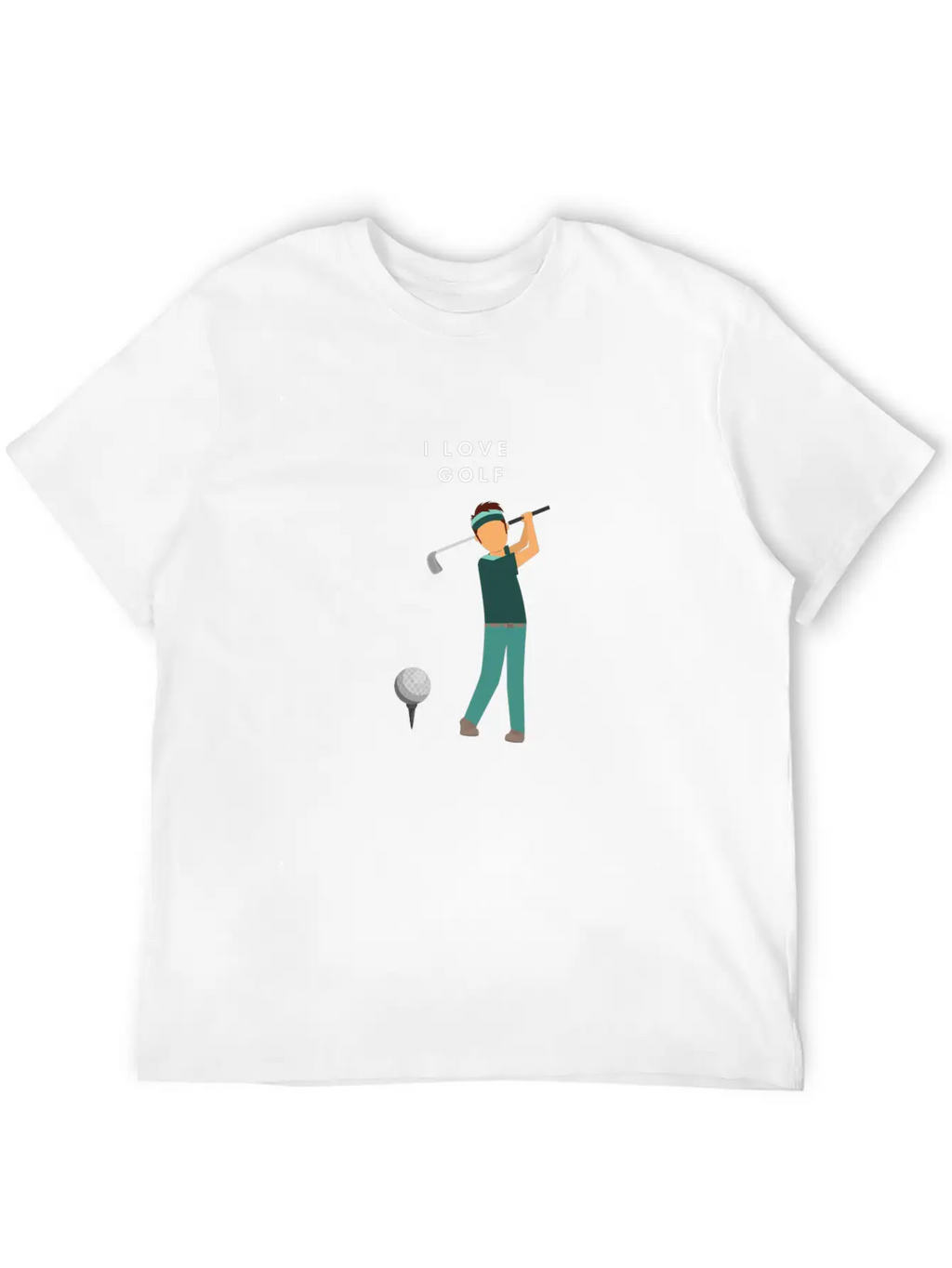 I LOVE GOLF Unisex Casual T-Shirt – Clean Design For Daily Comfort